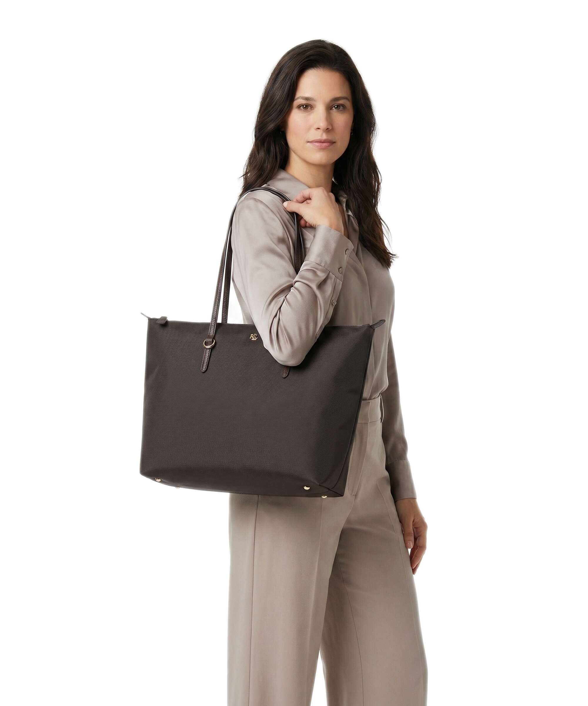 Lauren Ralph Lauren Keaton 26 Boodschappentas chestnut brown - Image 3