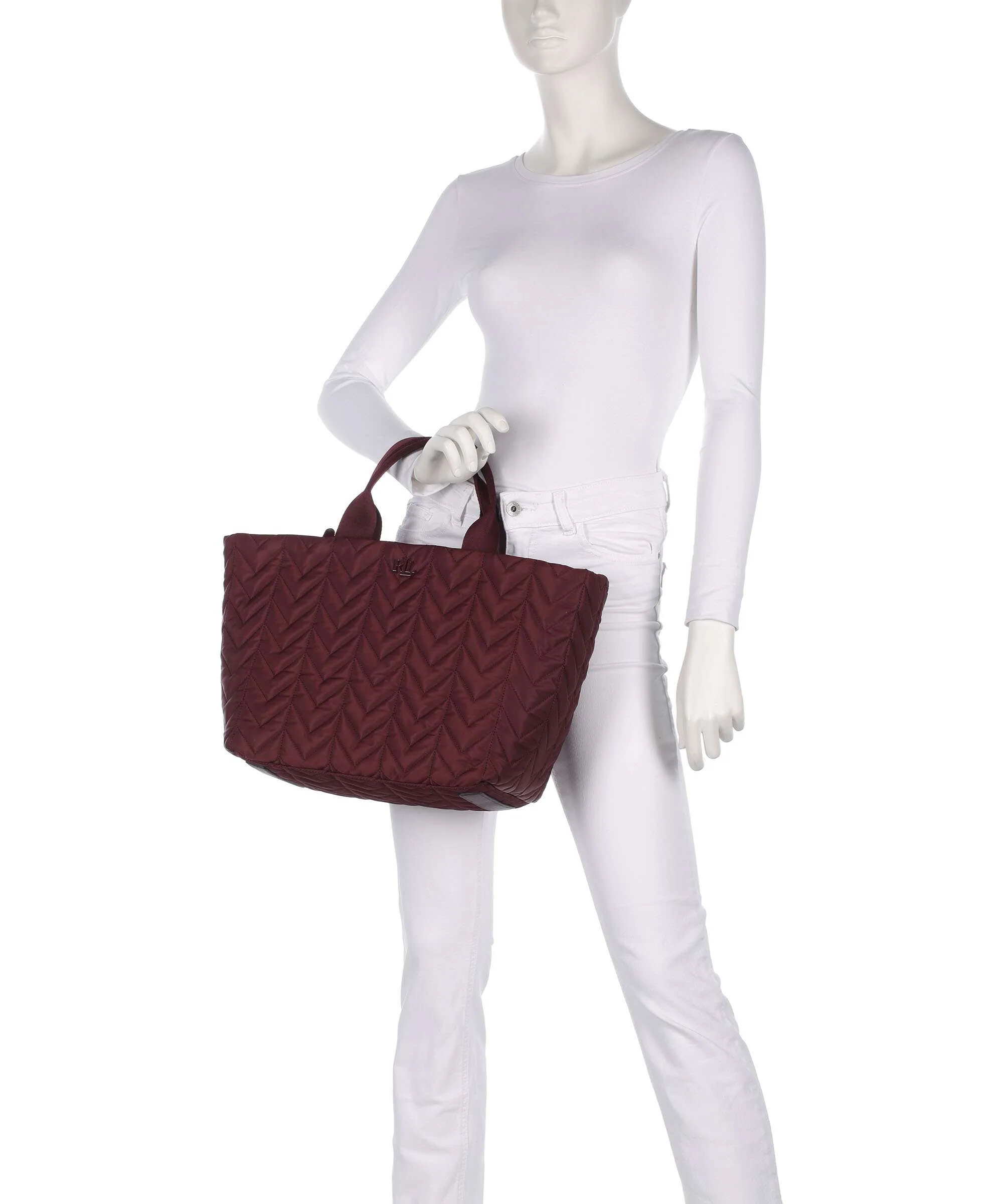 Lauren Ralph Lauren Stevie Extra Large Handtas dark garnet - Image 3