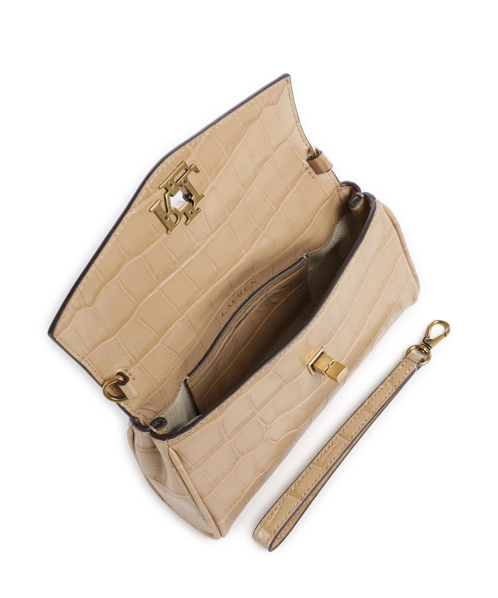 Lauren Ralph Lauren Tanner Large Crossbody tas tan - Image 5