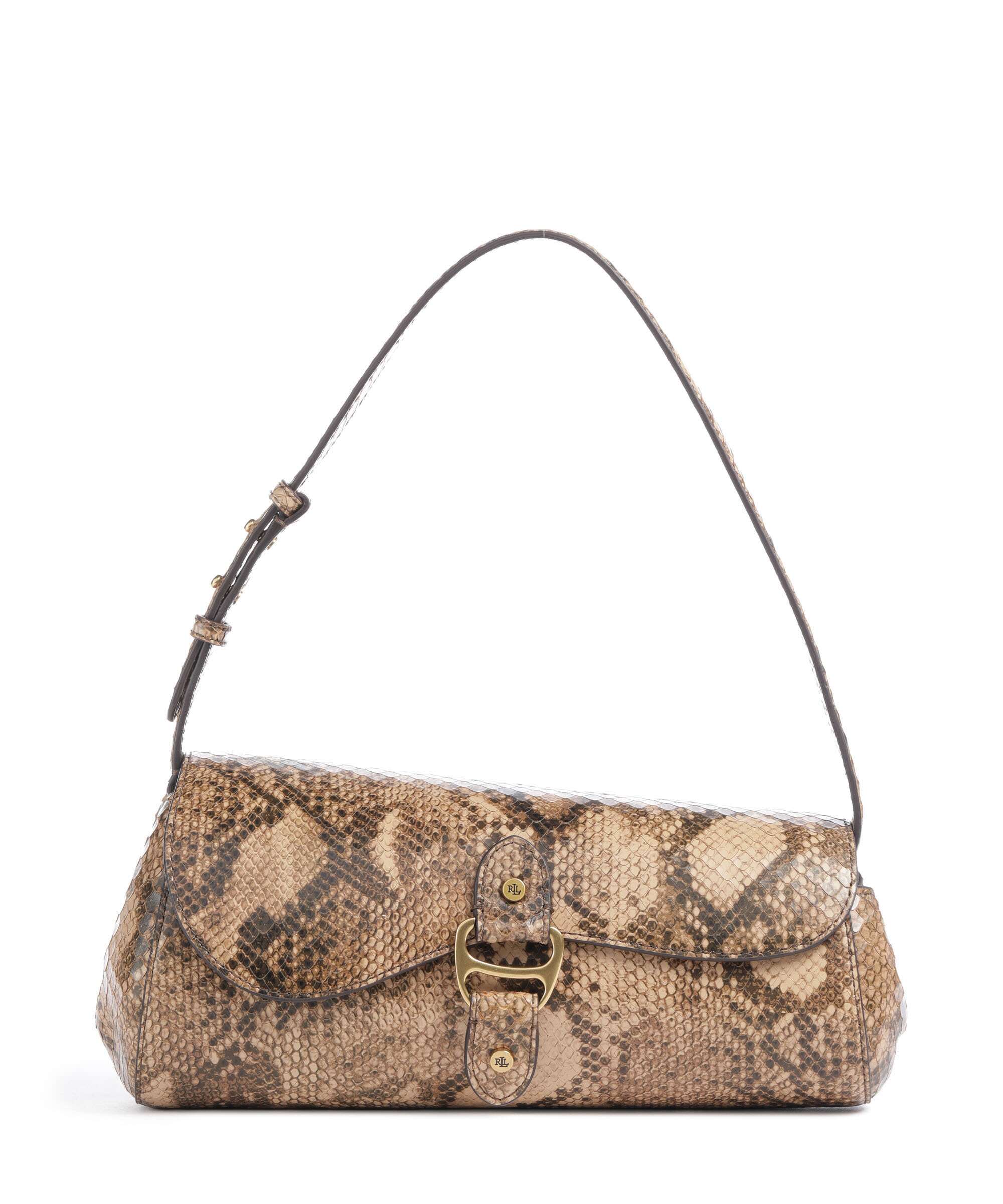 Lauren Ralph Lauren Tasha Medium Schoudertas tan multi