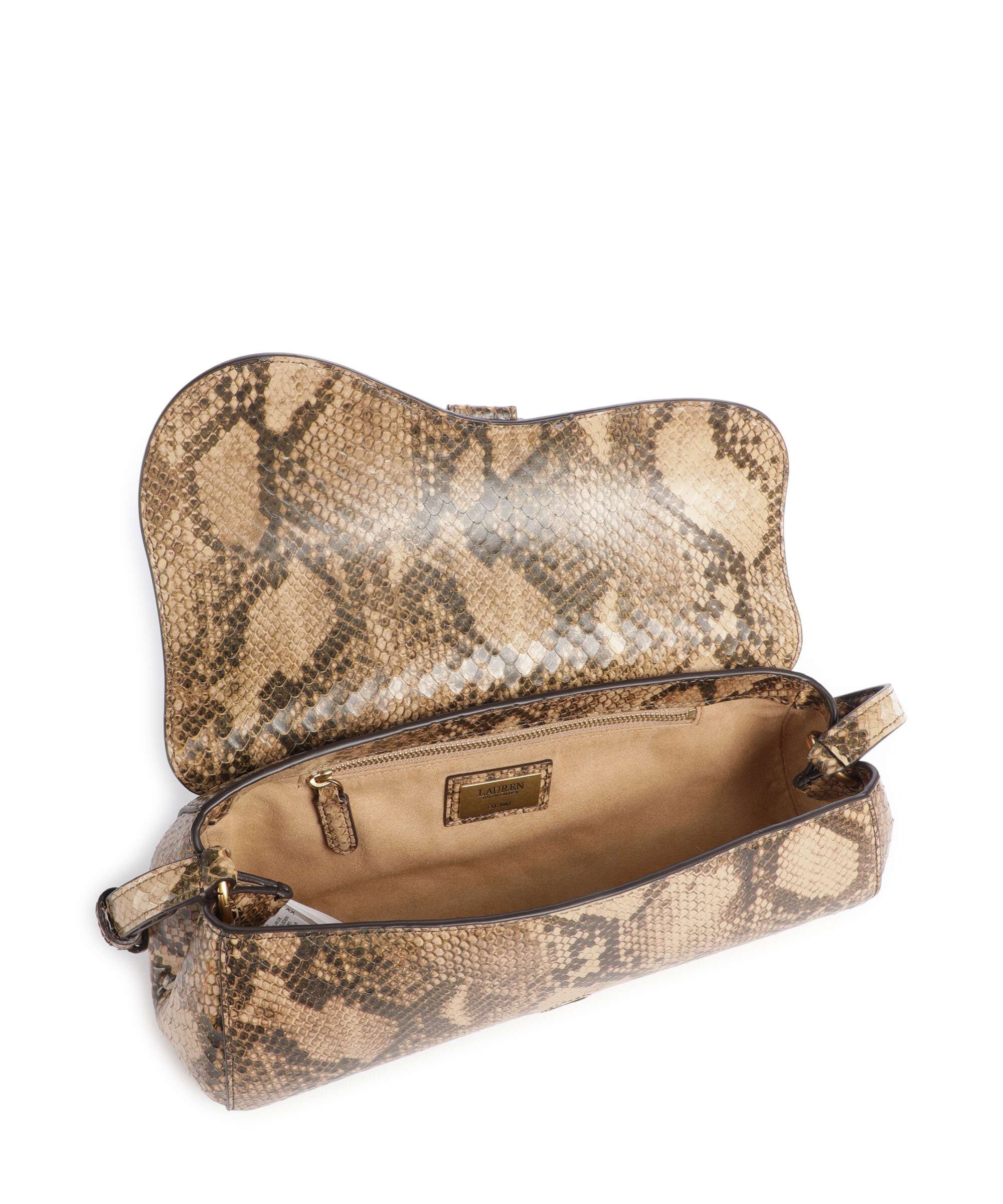 Lauren Ralph Lauren Tasha Medium Schoudertas tan multi - Image 5