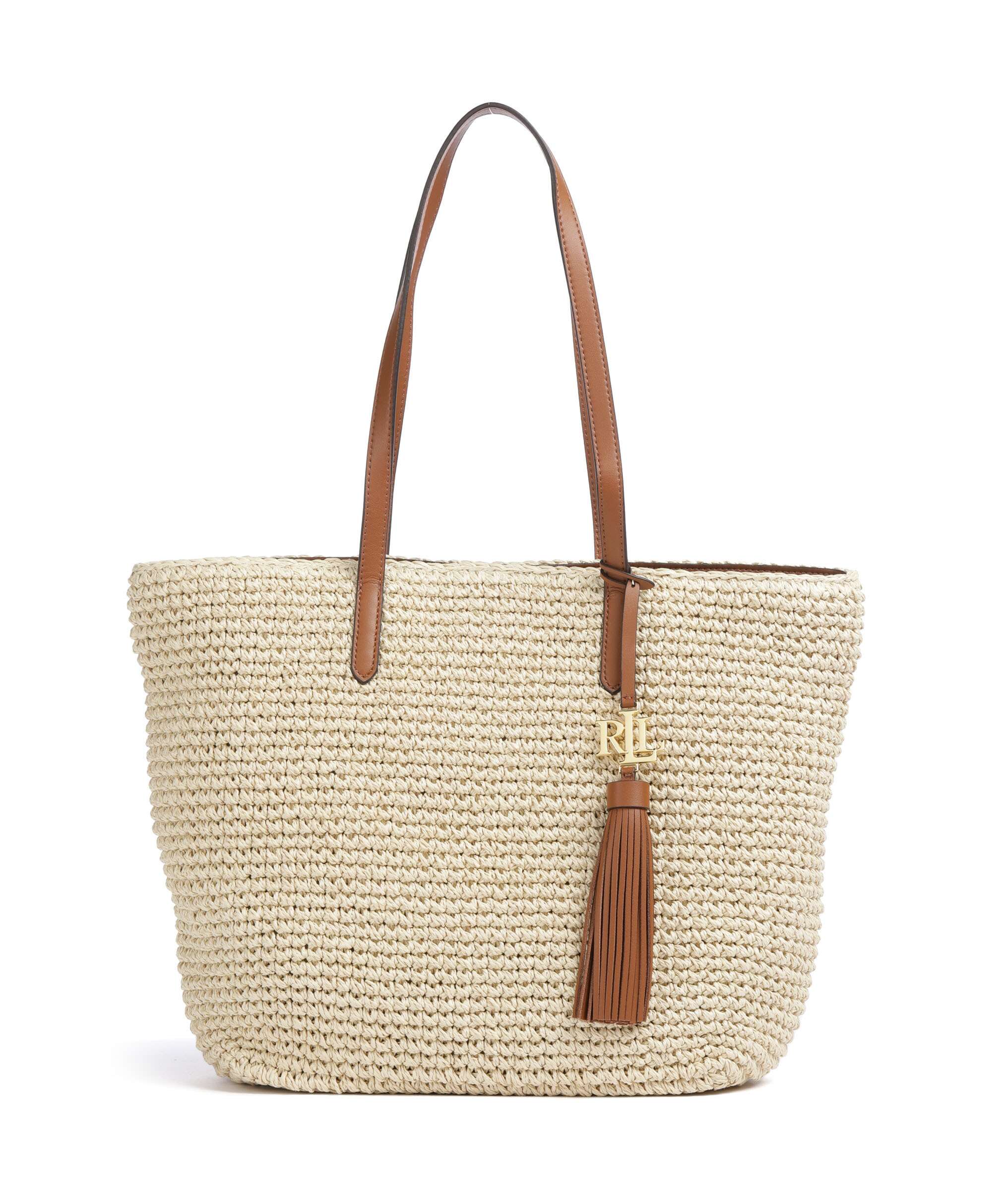 Lauren Ralph Lauren Whitney 29 Straw Boodschappentas natural/lauren tan