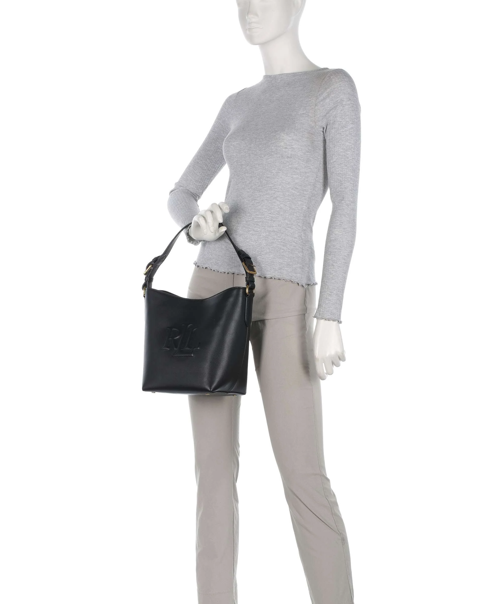 Lauren Ralph Lauren Witley Medium Hobo tas black - Image 3