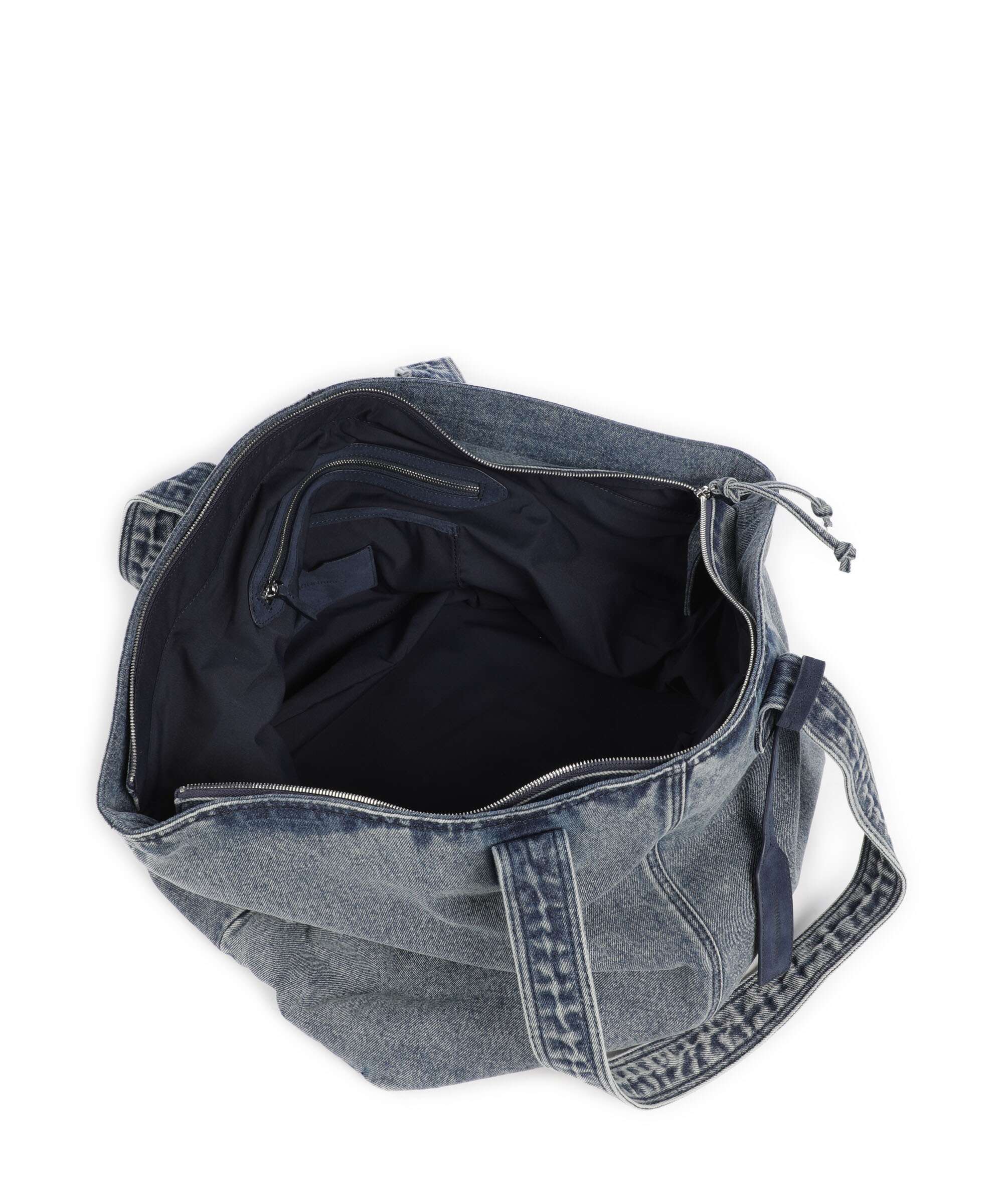 Les Visionnaires Alba Denim Essential Boodschappentas washed denim - Image 5