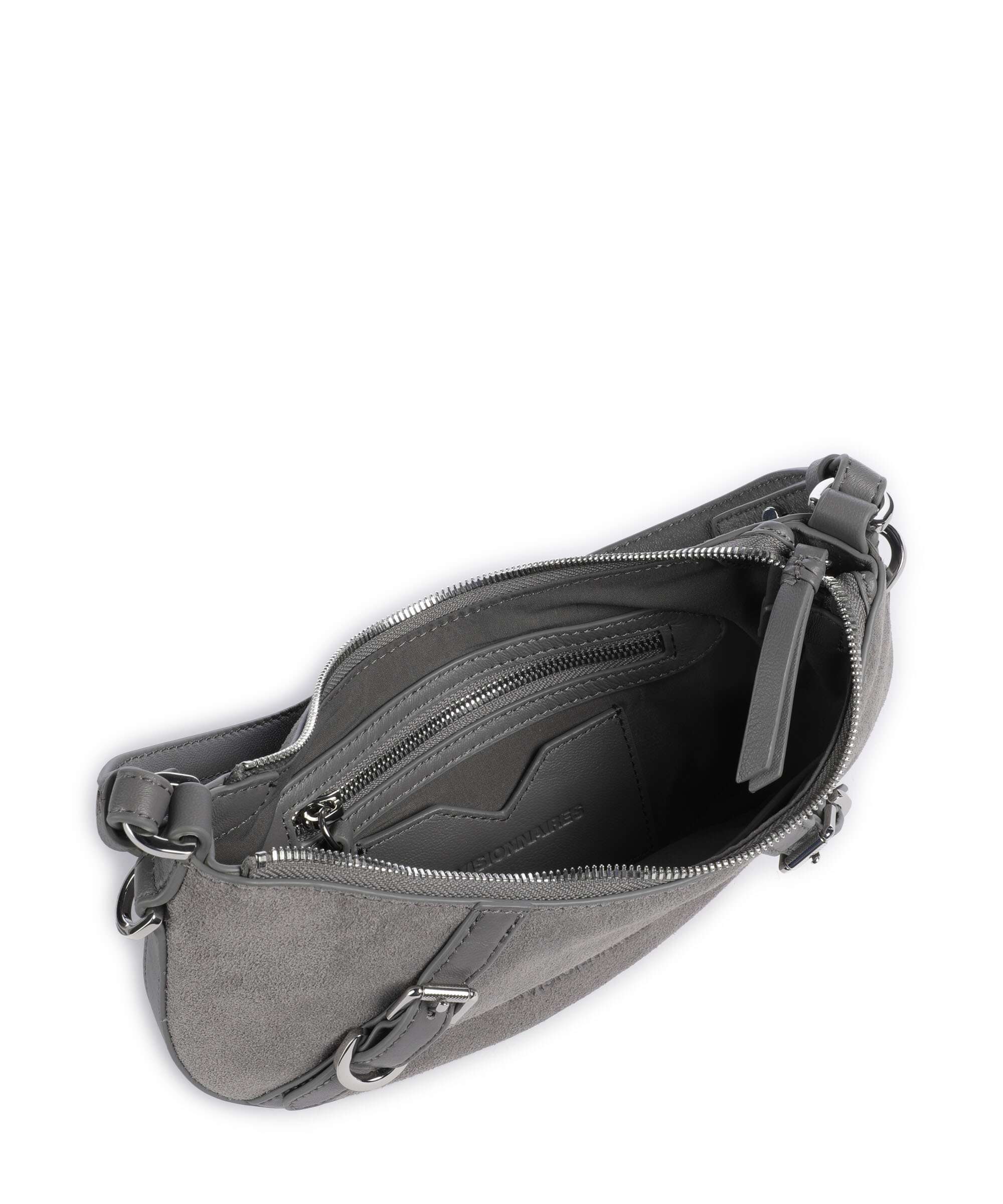 Les Visionnaires Enya Cozy Mini Schoudertas titanium grey - Image 7
