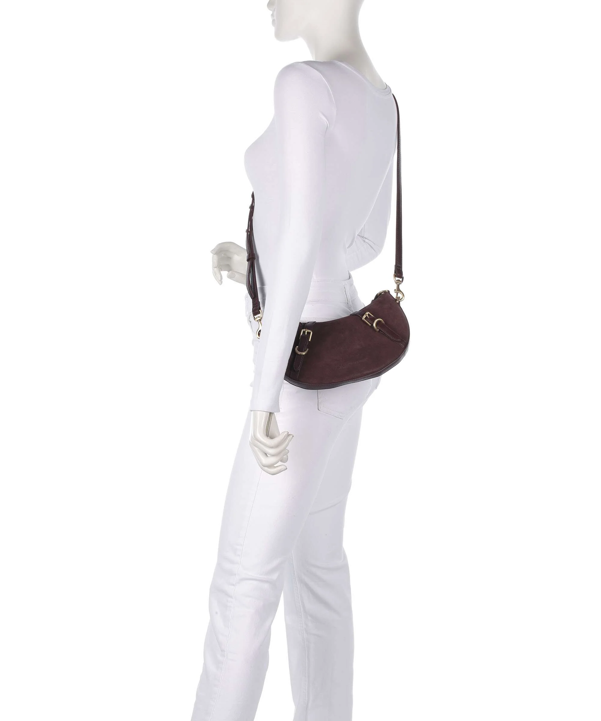 Les Visionnaires Enya Cozy Mini Schoudertas vinyard red - Image 4