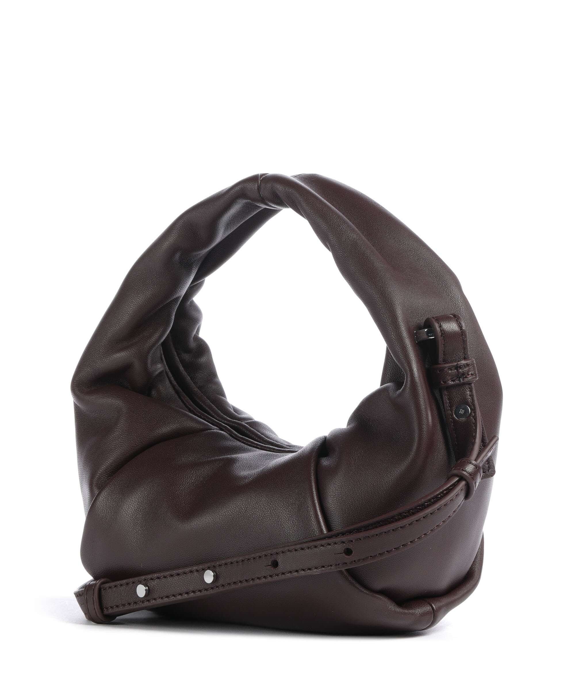 Les Visionnaires Greta Essential Silky Mini Crossbody tas aubergine - Image 2