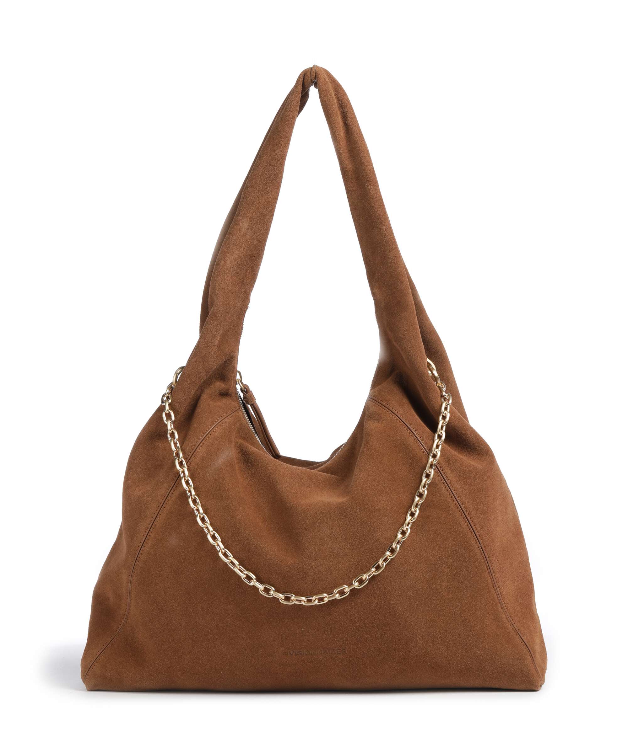 Les Visionnaires Jade Cozy Chain Hobo tas cognac
