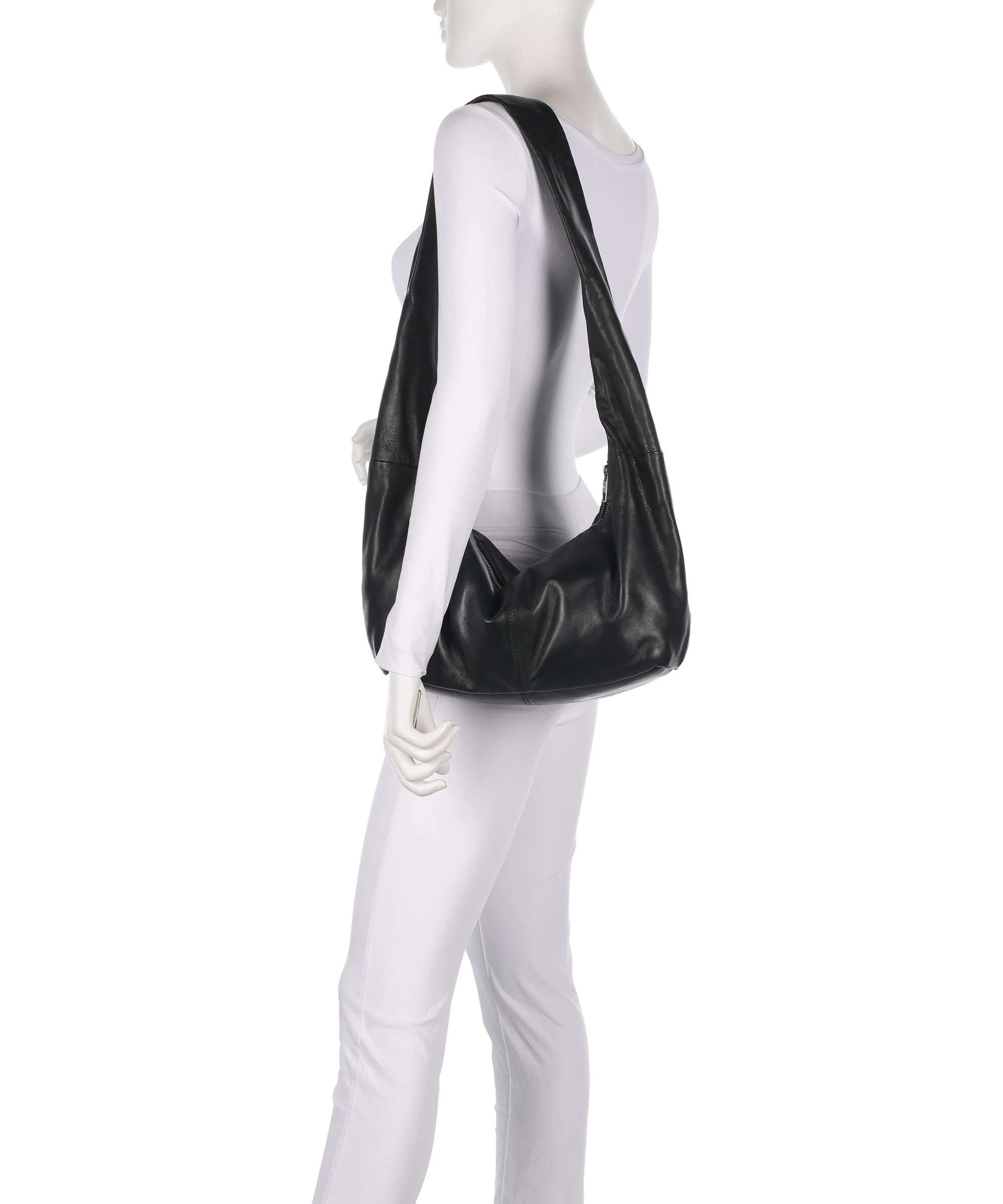 Liebeskind Bo Sheep Natural M Hobo tas black - Image 3
