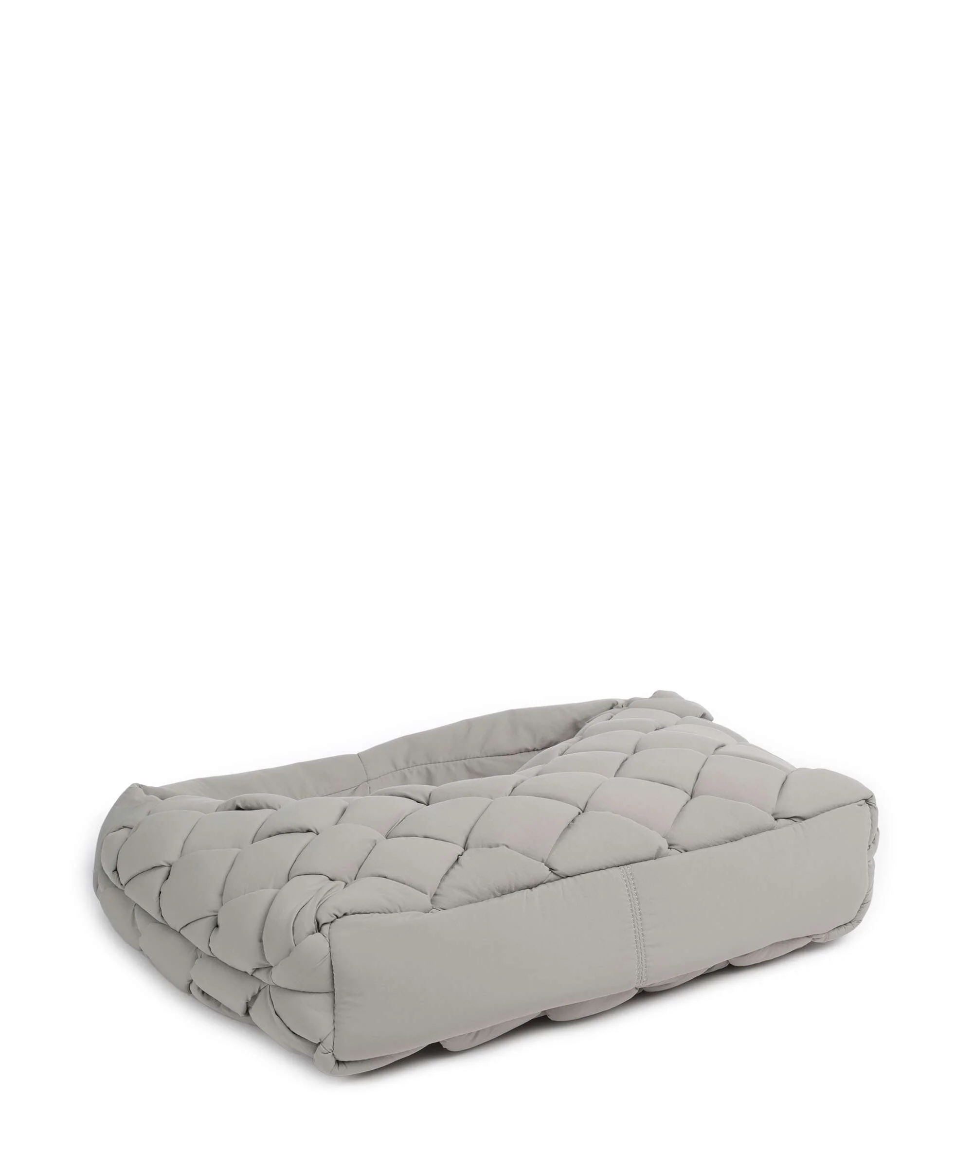 Liebeskind Bo Weaved Nylon L Hobo tas neutral grey - Image 5
