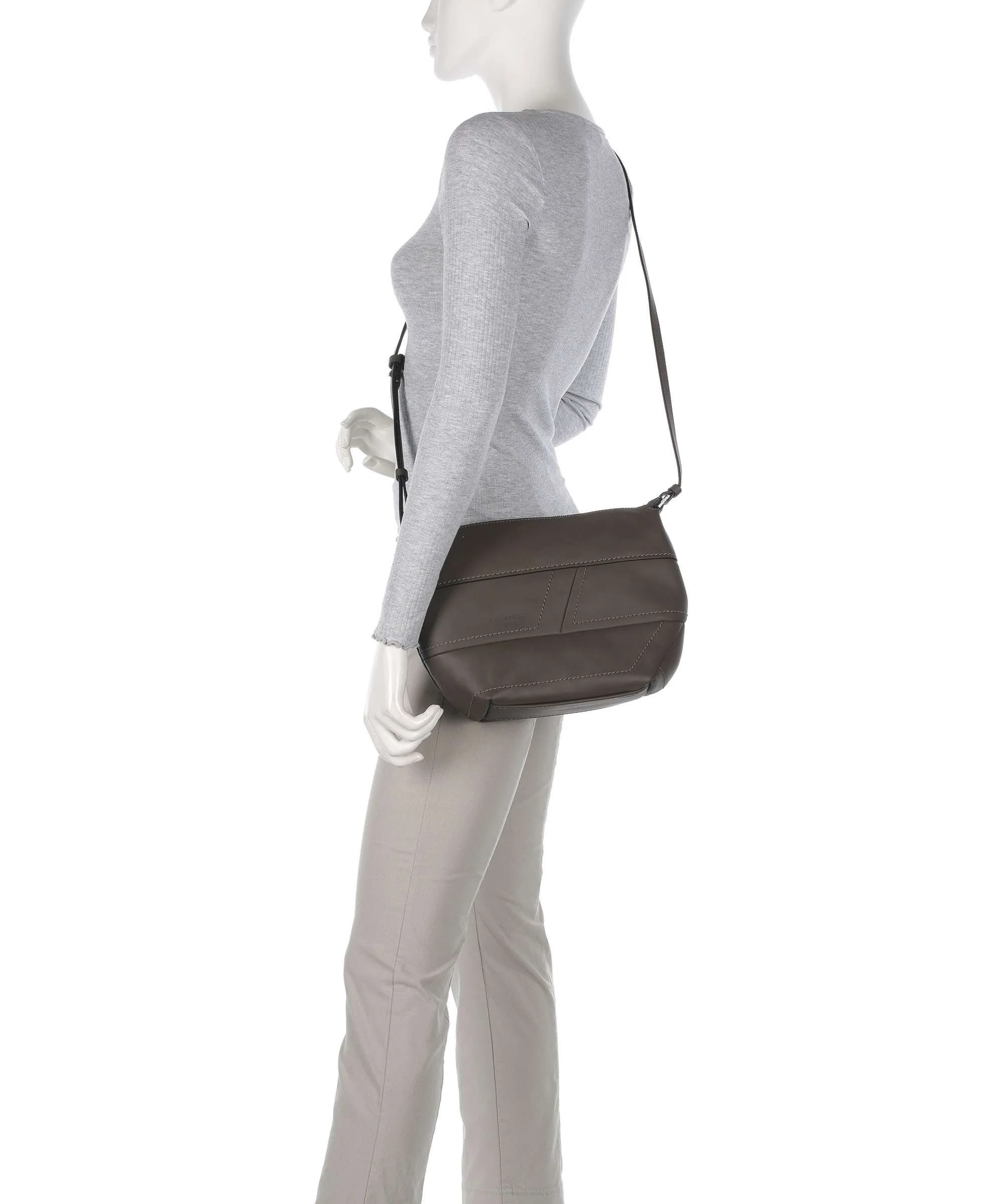Liebeskind Edda Calf Optic S Crossbody tas dark grigio - Image 3