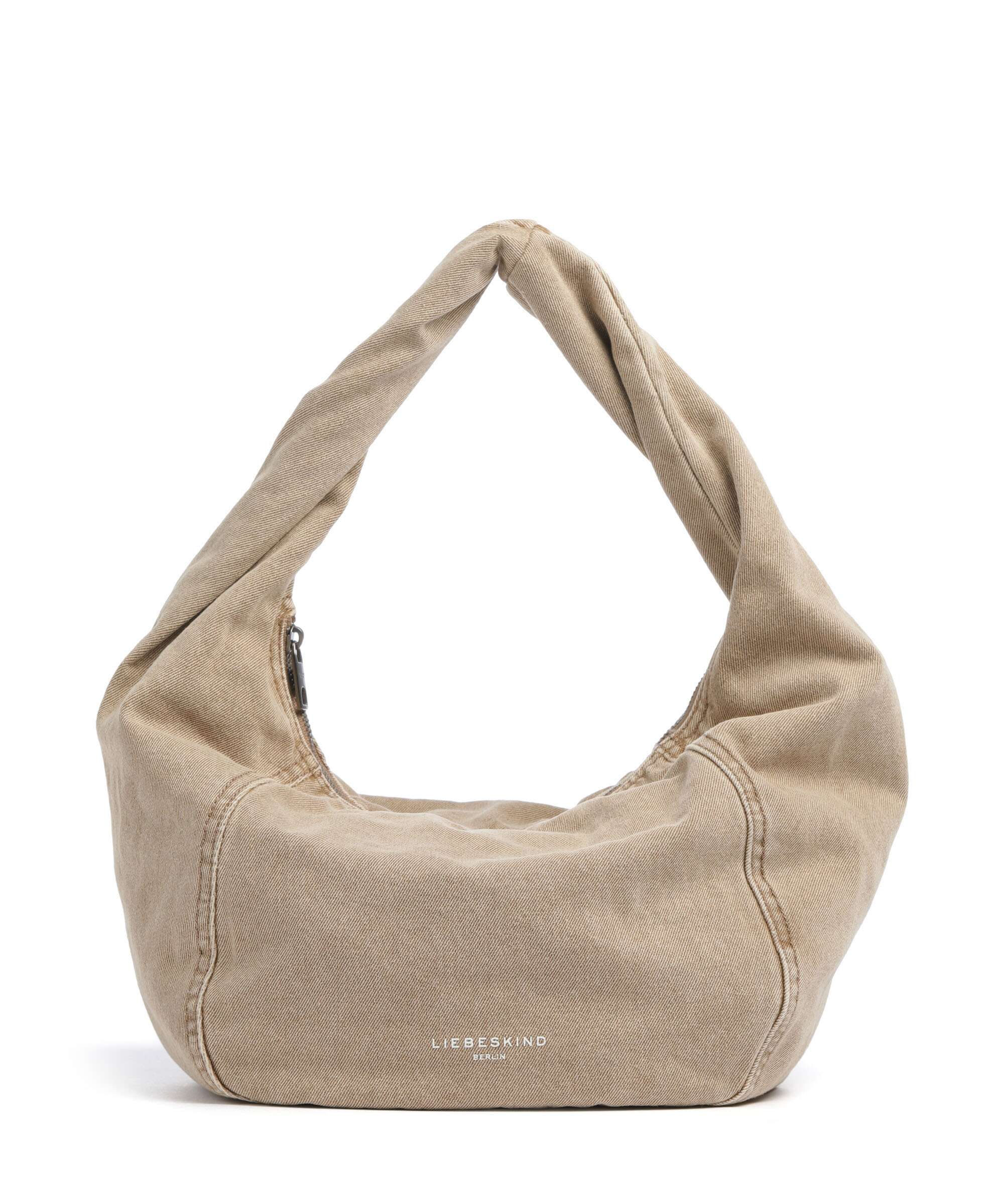 Liebeskind Farrah II Denim M Hobo tas beige