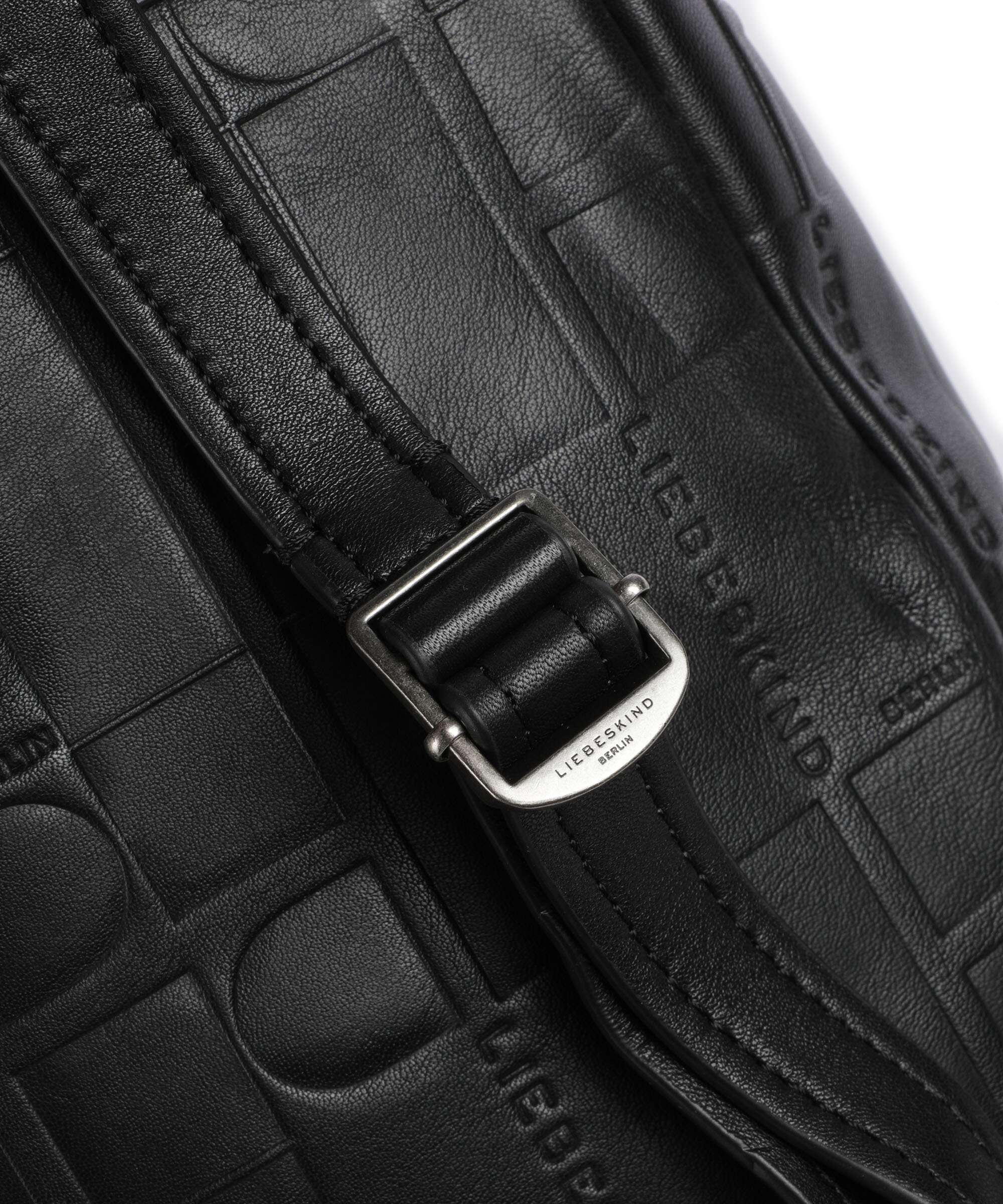 Liebeskind Hera Monogram Sheep Natural M Rugzak black - Image 4