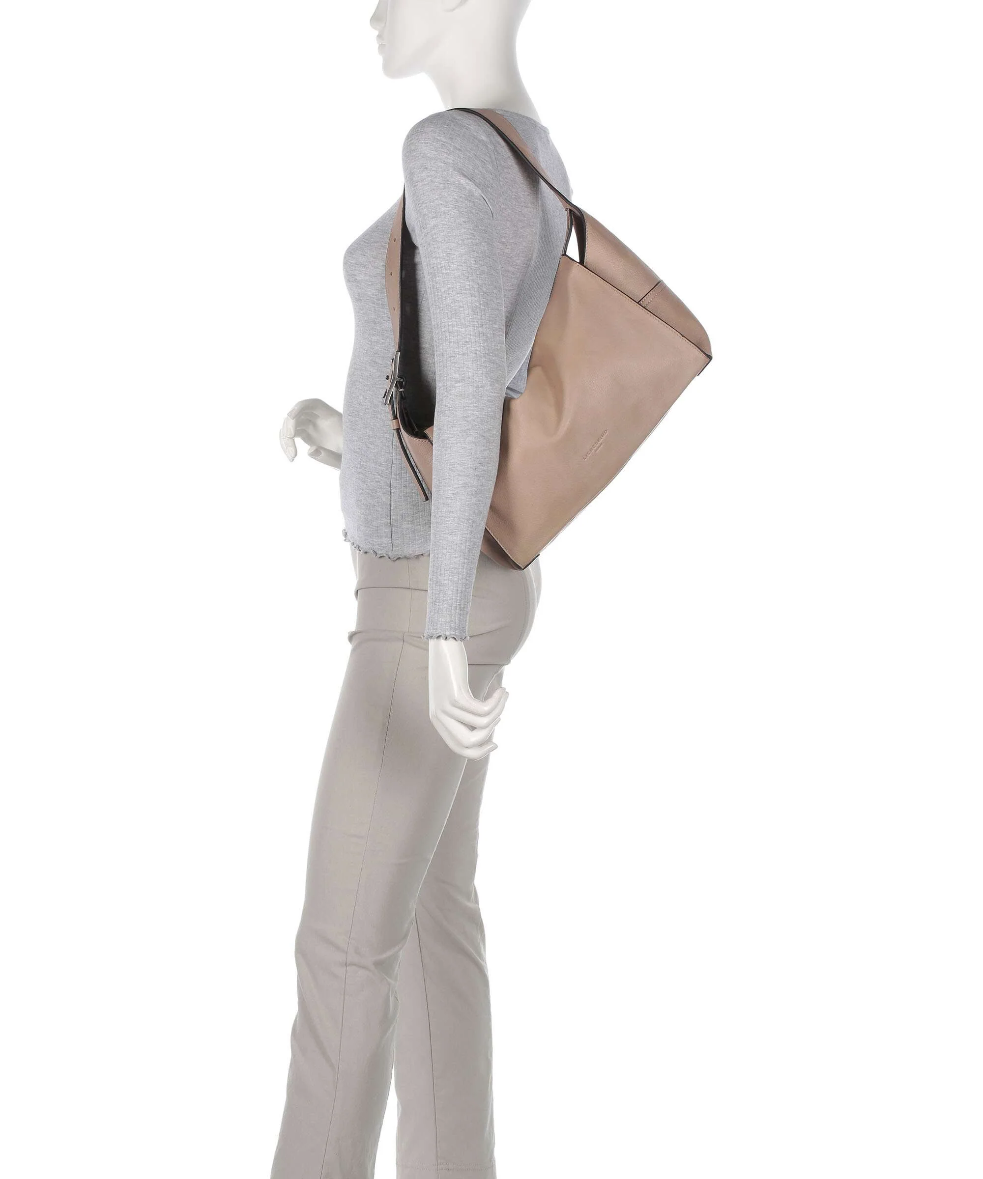 Liebeskind Lou 2 3D Leather M Hobo tas stone - Image 3