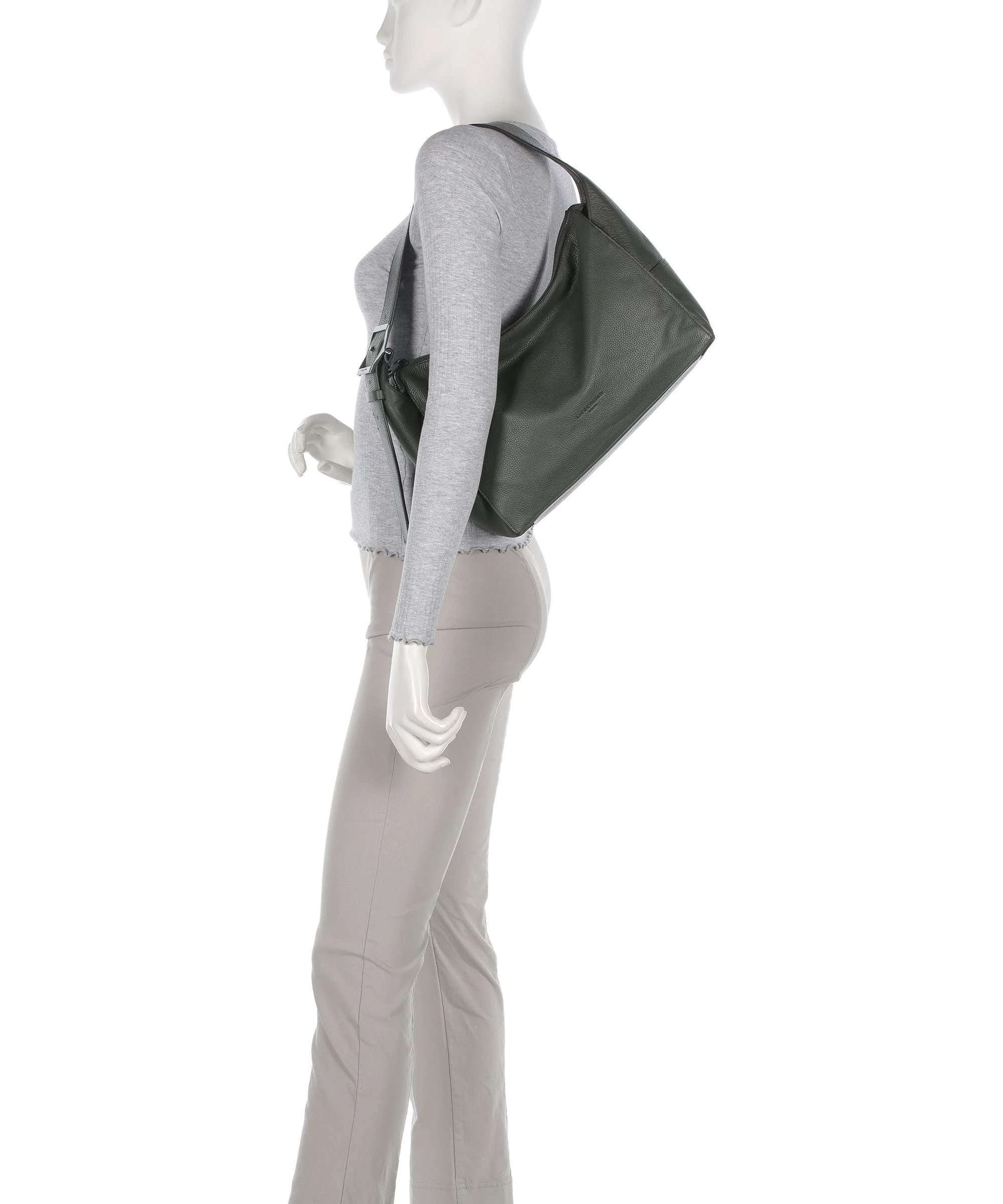 Liebeskind Lou Small Pebble M Hobo tas cypress green - Image 3