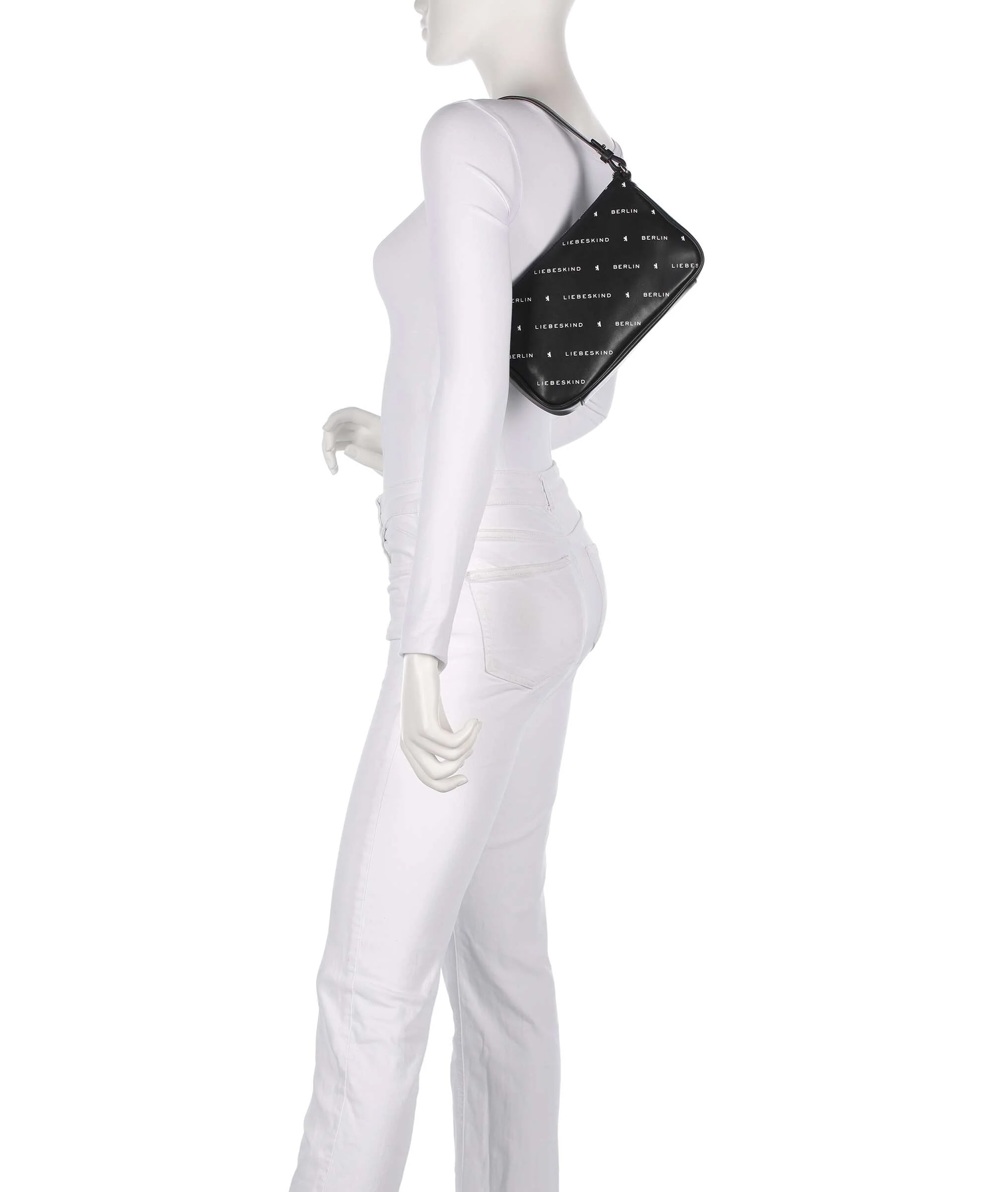 Liebeskind Monogram Soft Nappa S Schoudertas black - Image 3