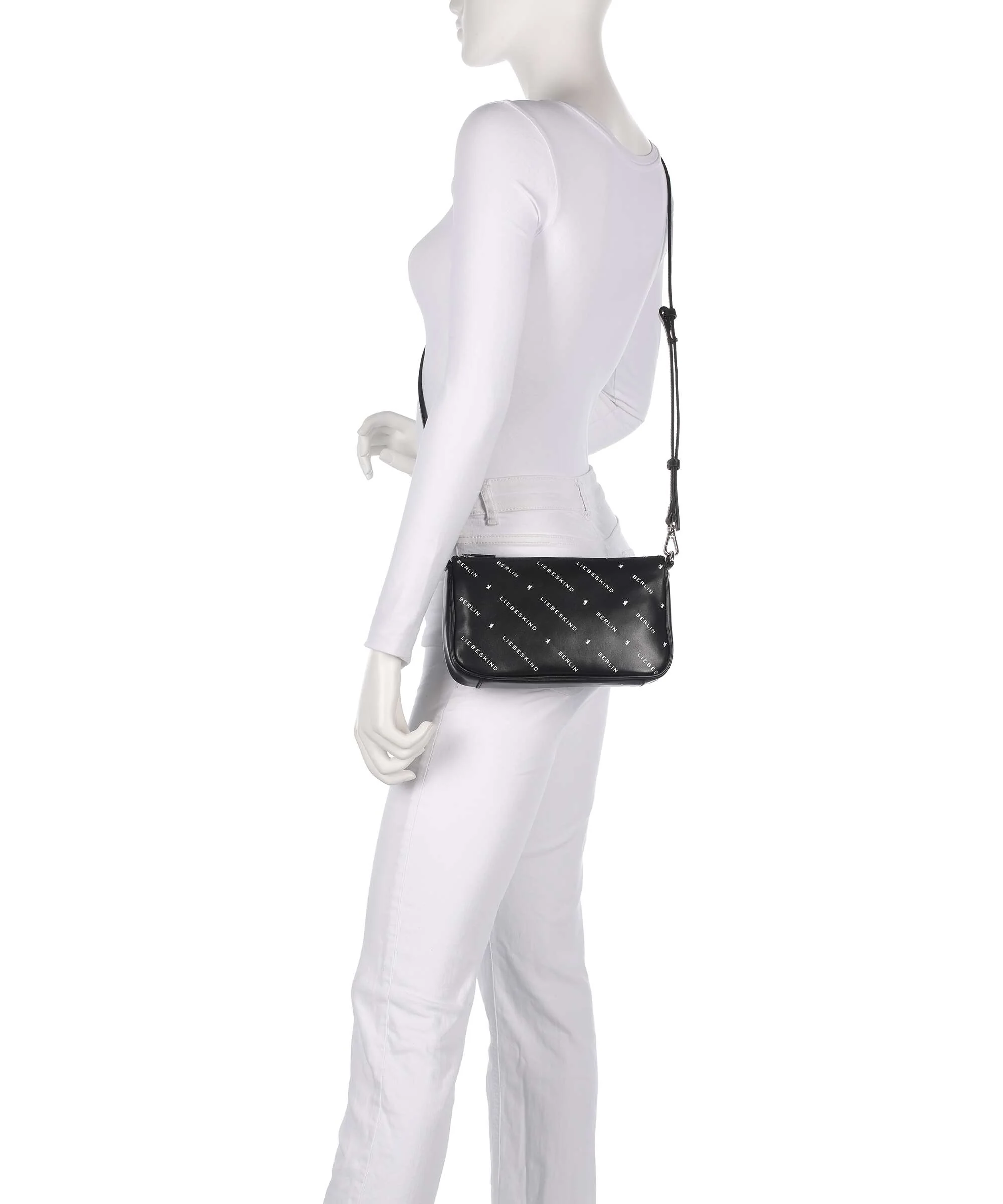 Liebeskind Monogram Soft Nappa S Schoudertas black - Image 4