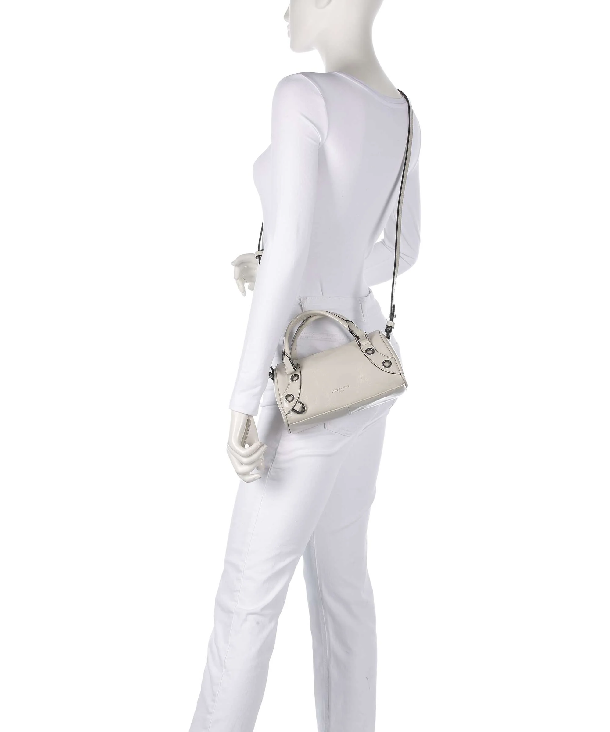 Liebeskind Nika Lack Distressed S Handtas milk - Image 3