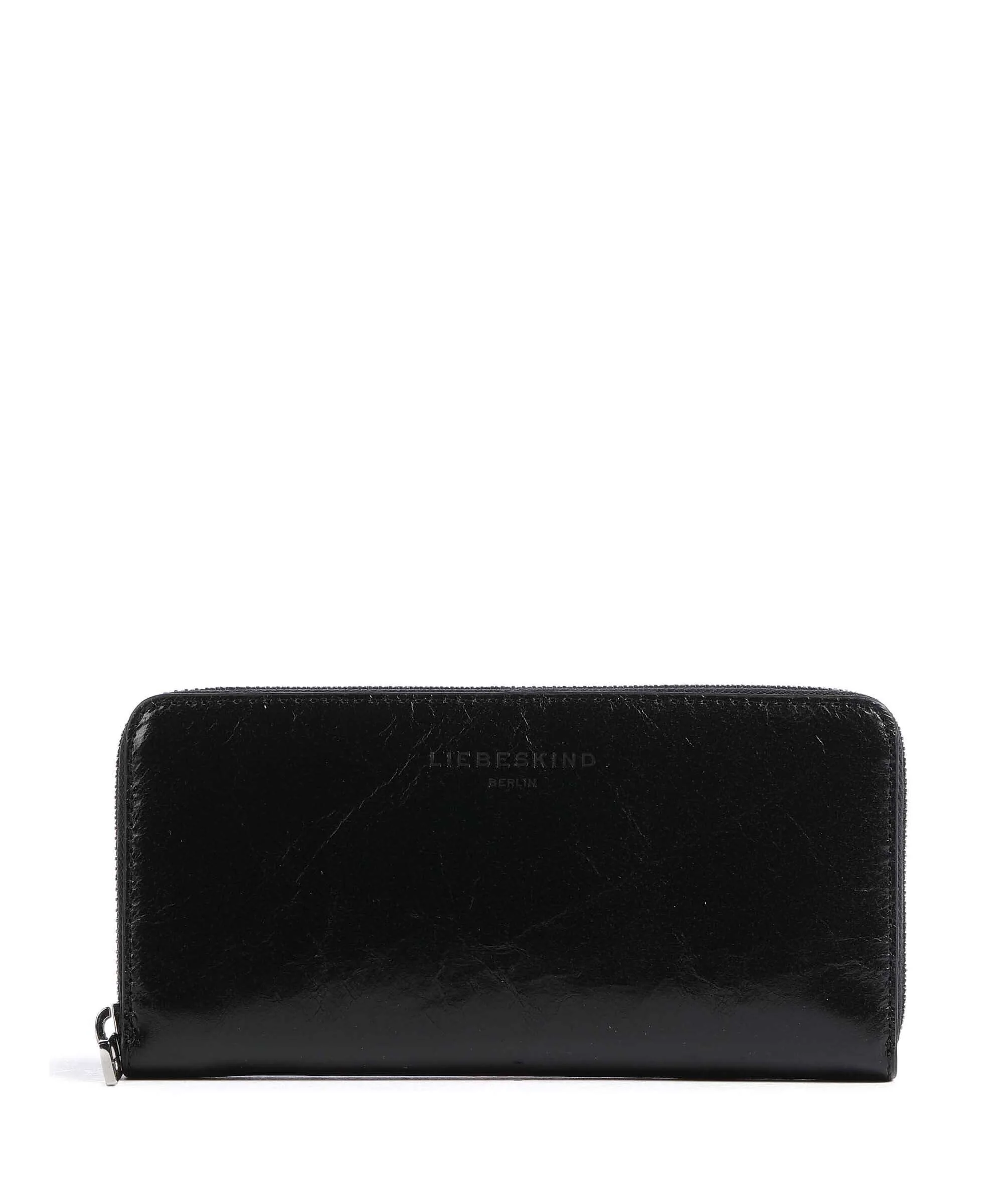 Liebeskind Paris 4 Sally Paper Touch Crinkle Portemonnee black