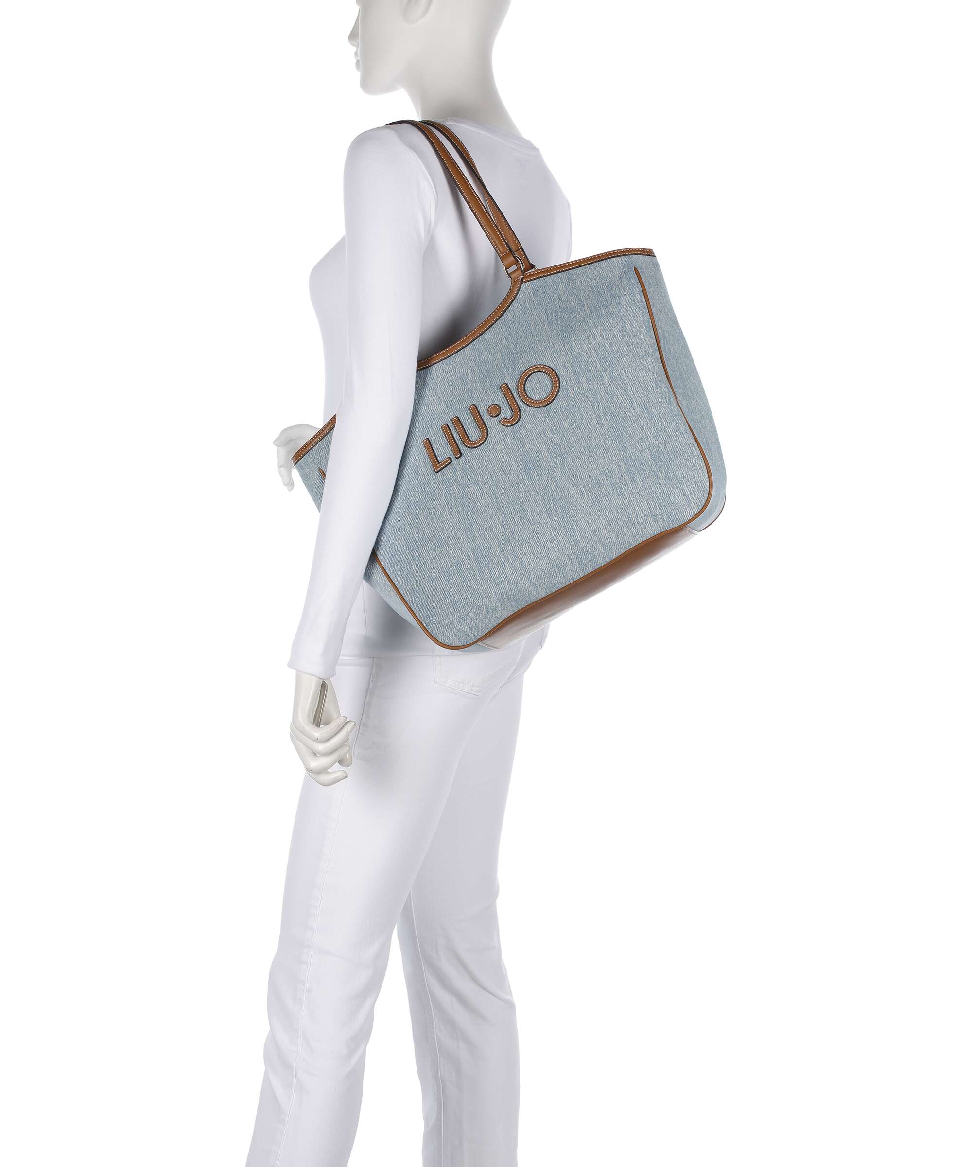 Liu Jo Ferielle L Boodschappentas light denim - Image 3
