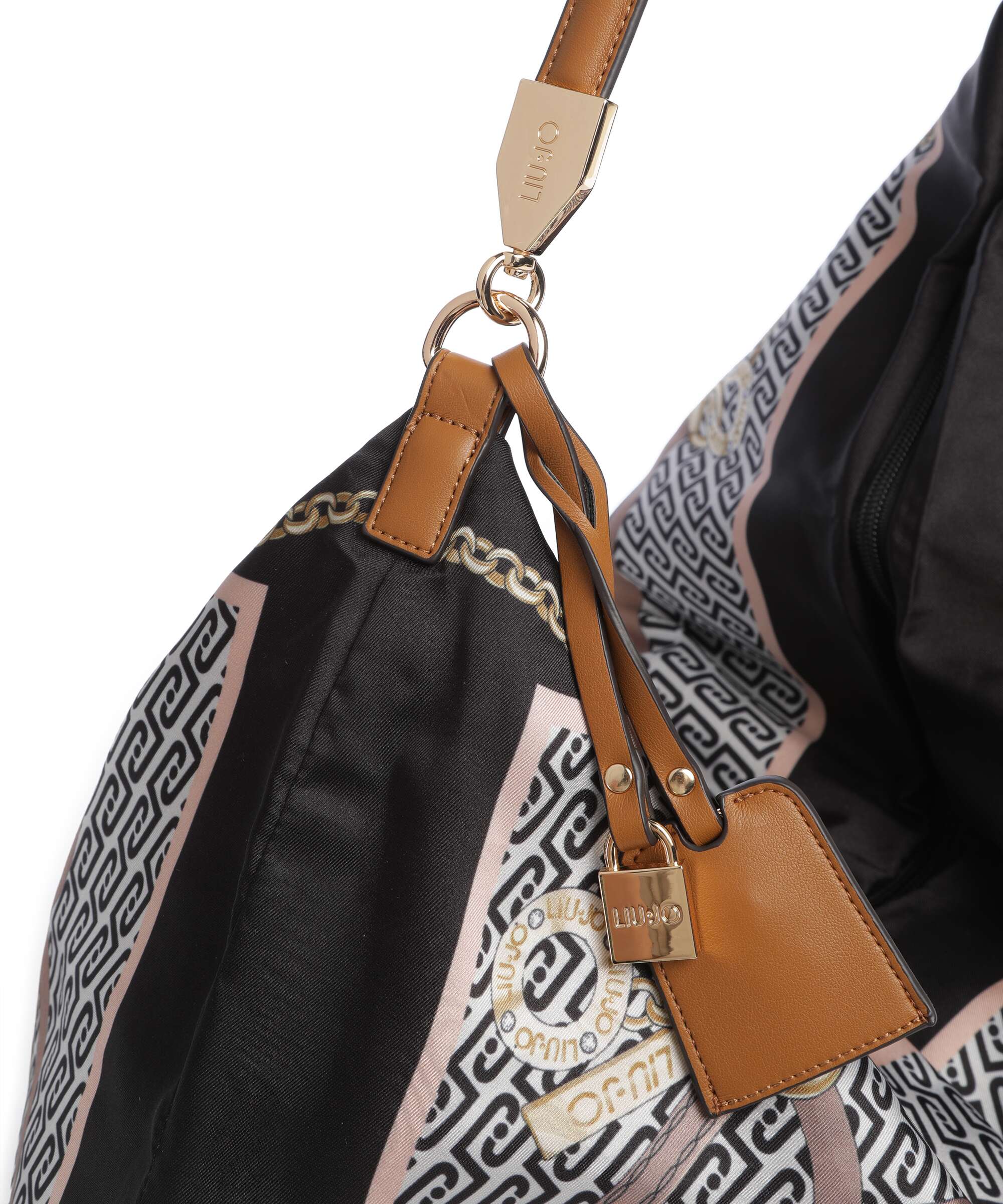 Liu Jo Foulard Hobo tas st metall nero - Image 4