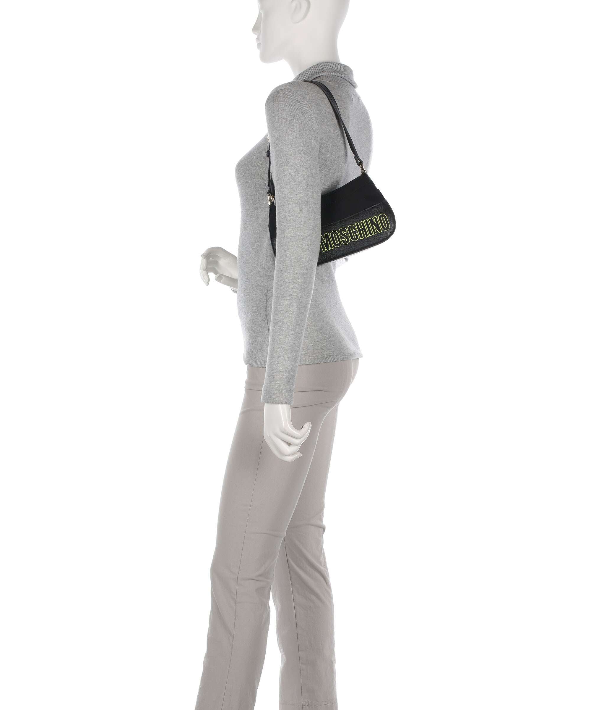 Love Moschino Free Time Schoudertas nero/lime - Image 3