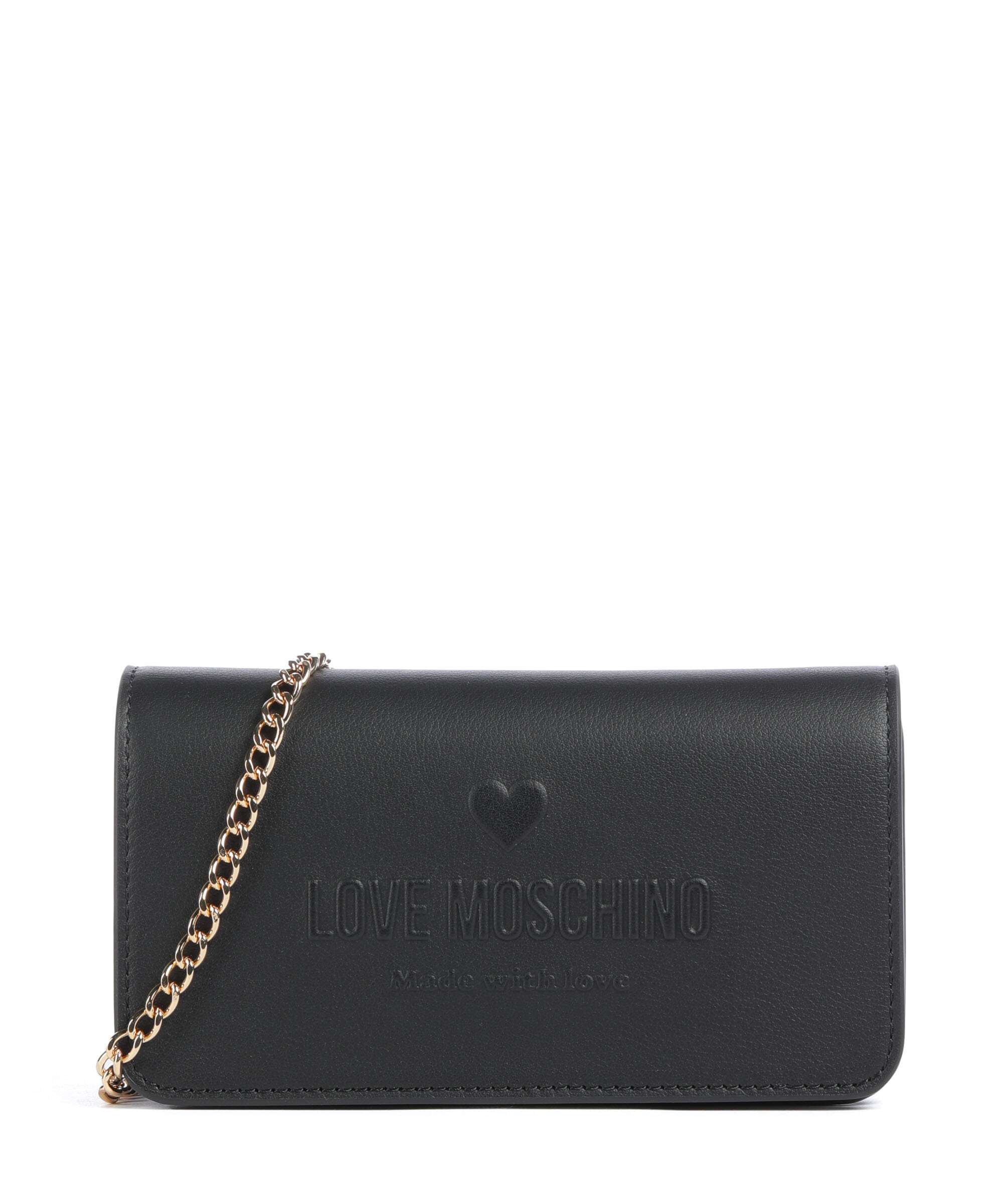 Love Moschino Love Embossed Crossbody tas nero