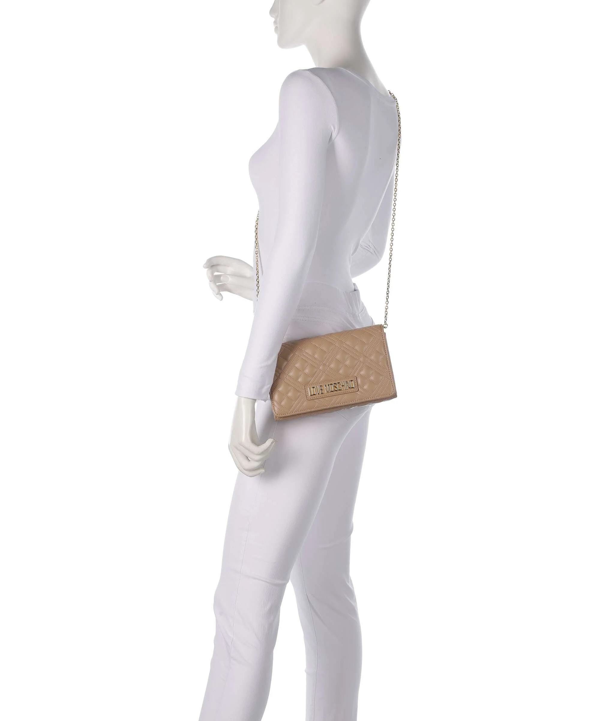 Love Moschino Smart Daily Crossbody tas beige - Image 3