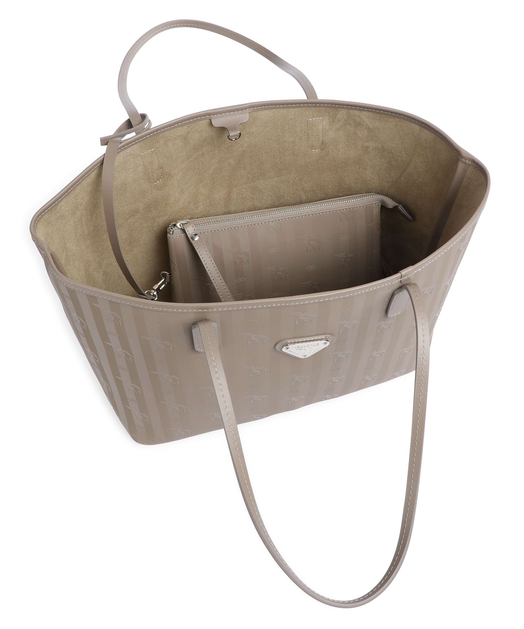 Maison Mollerus Vinerus Bern Boodschappentas taupe, grau - Image 8