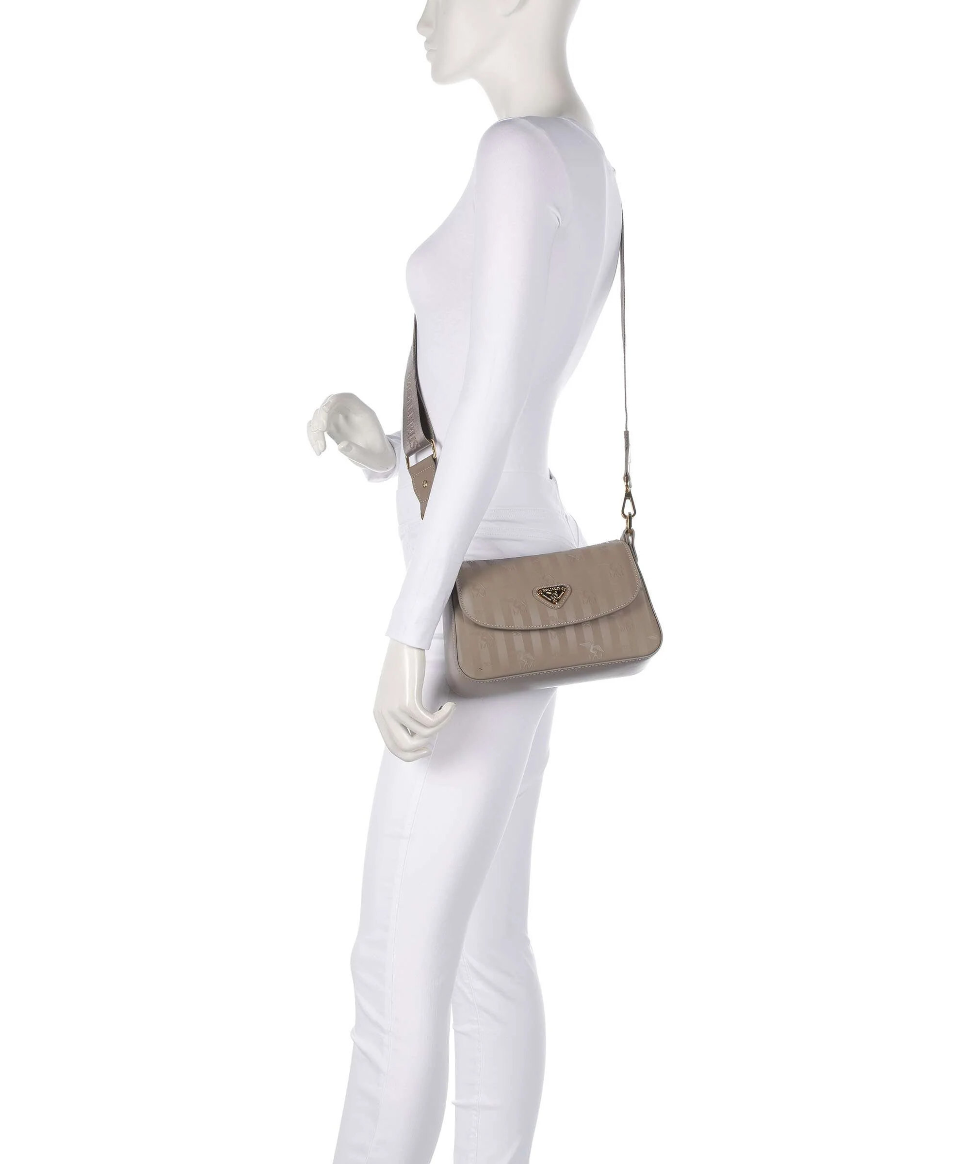 Maison Mollerus Vinerus Noville Crossbody tas taupe grau - Image 3