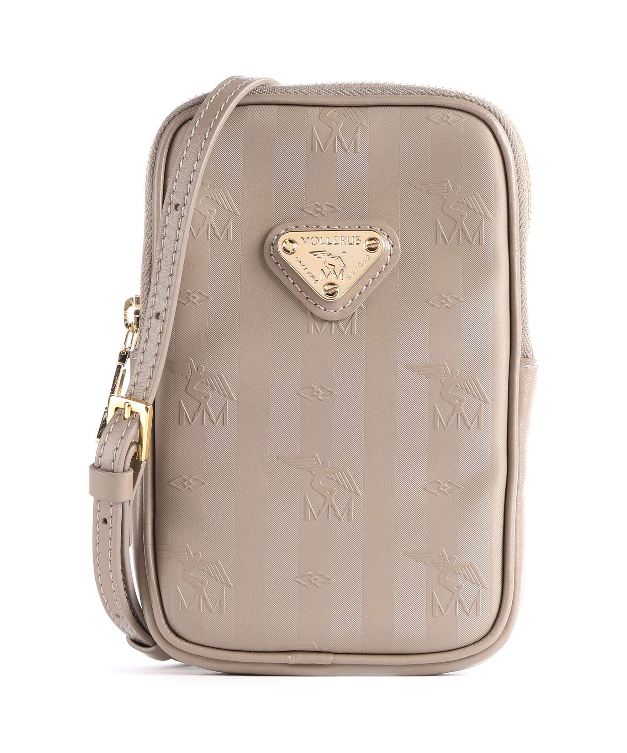 Maison Mollerus Vinerus Wildhorn Telefoon tasje taupe