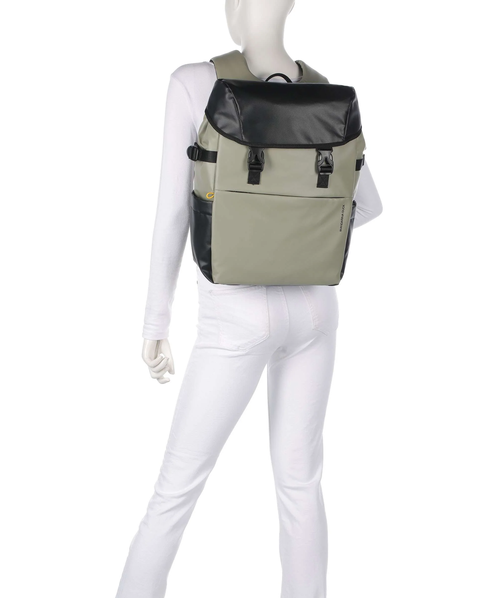 Mandarina Duck Eco Coated Laptop rugzak mud - Image 3