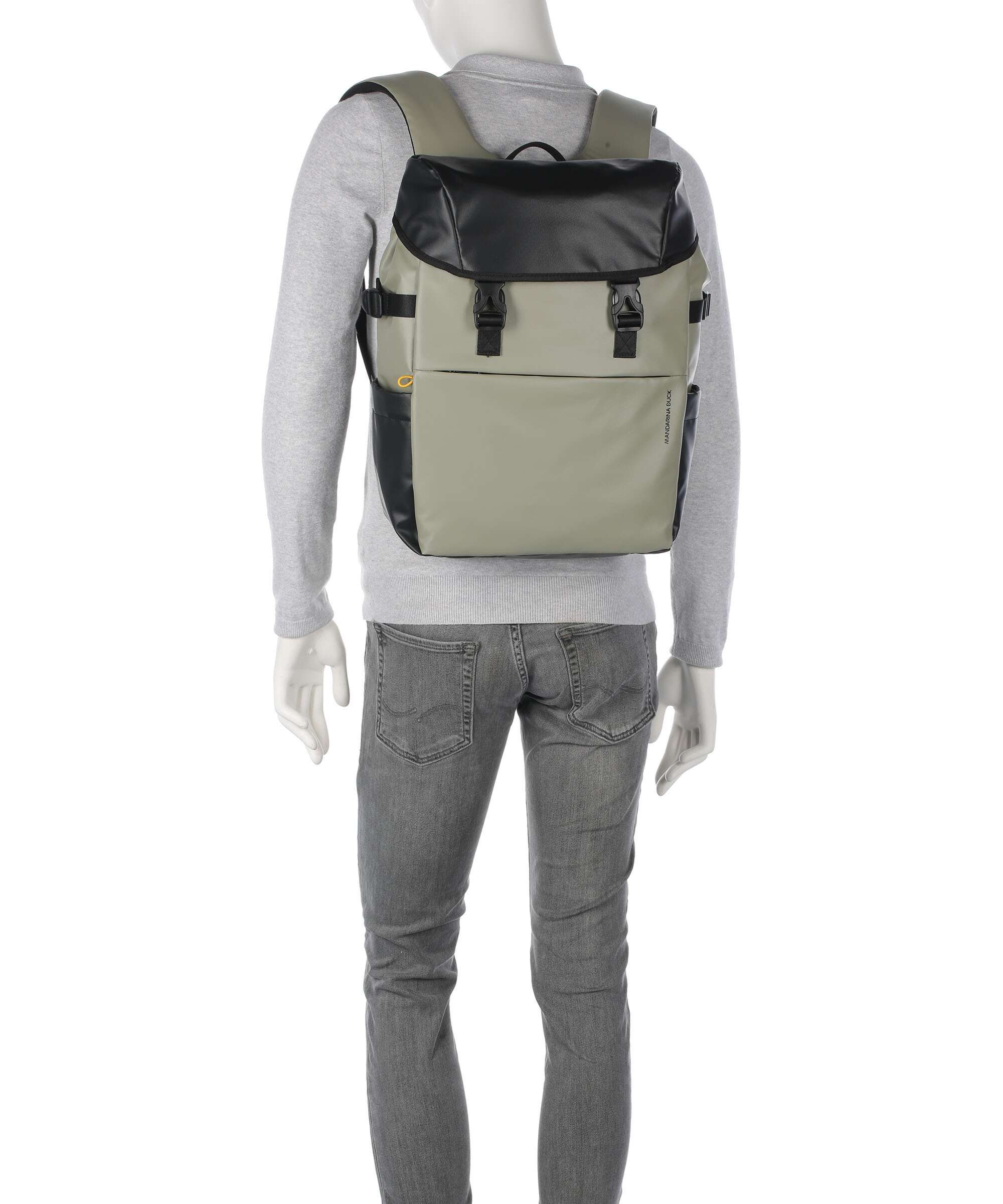 Mandarina Duck Eco Coated Laptop rugzak mud - Image 4