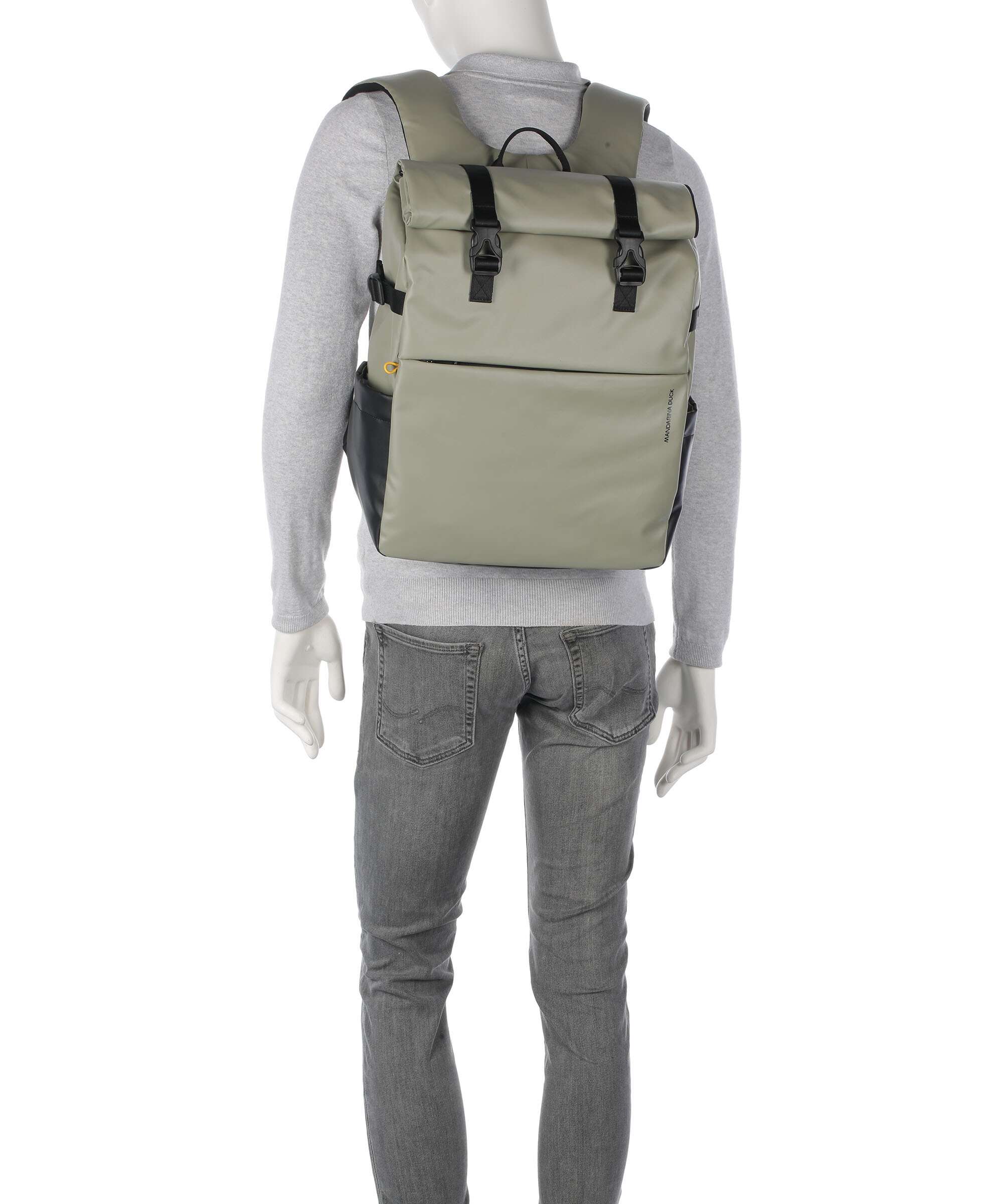 Mandarina Duck Eco Coated Laptop rugzak mud - Image 4