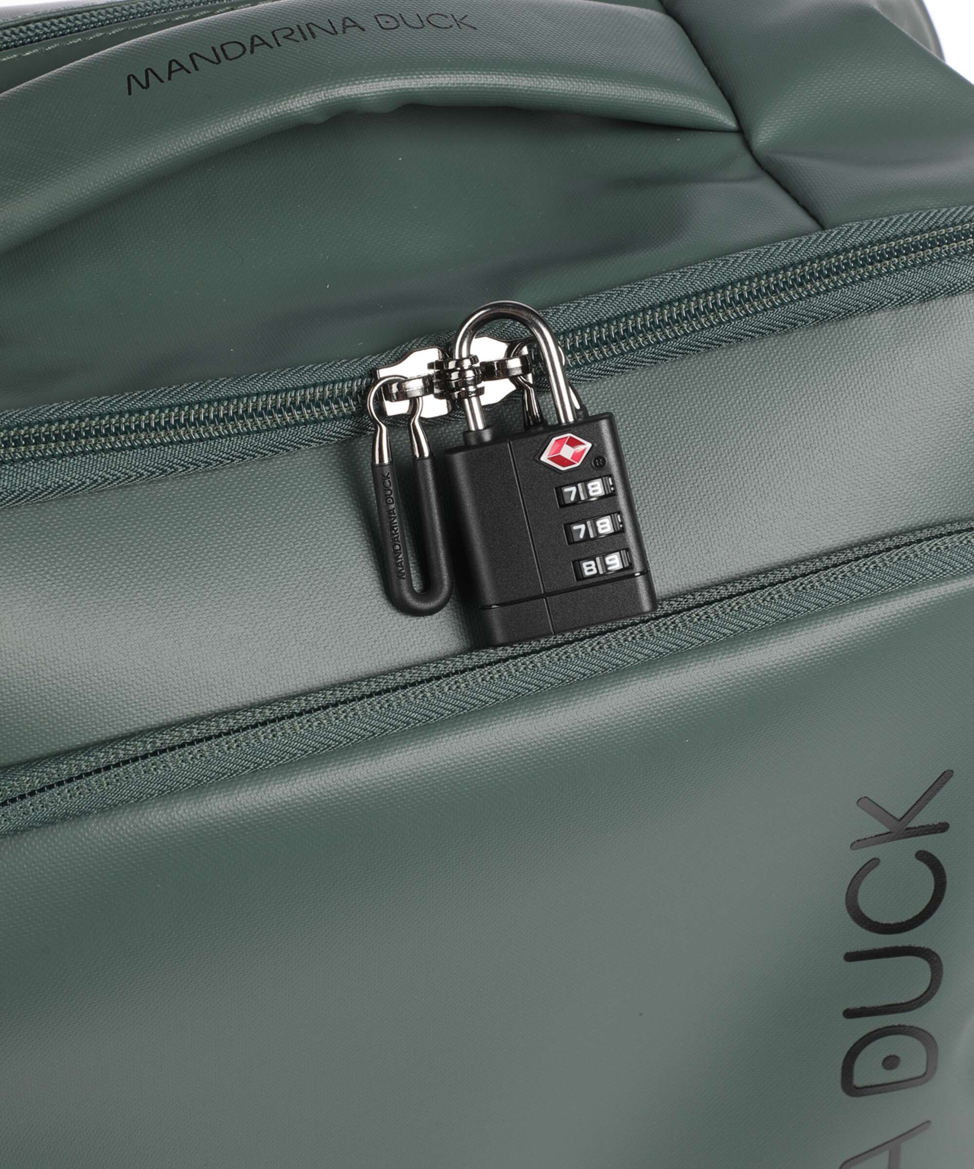 Mandarina Duck Eco Coated Rugzak trolley deep green - Image 4