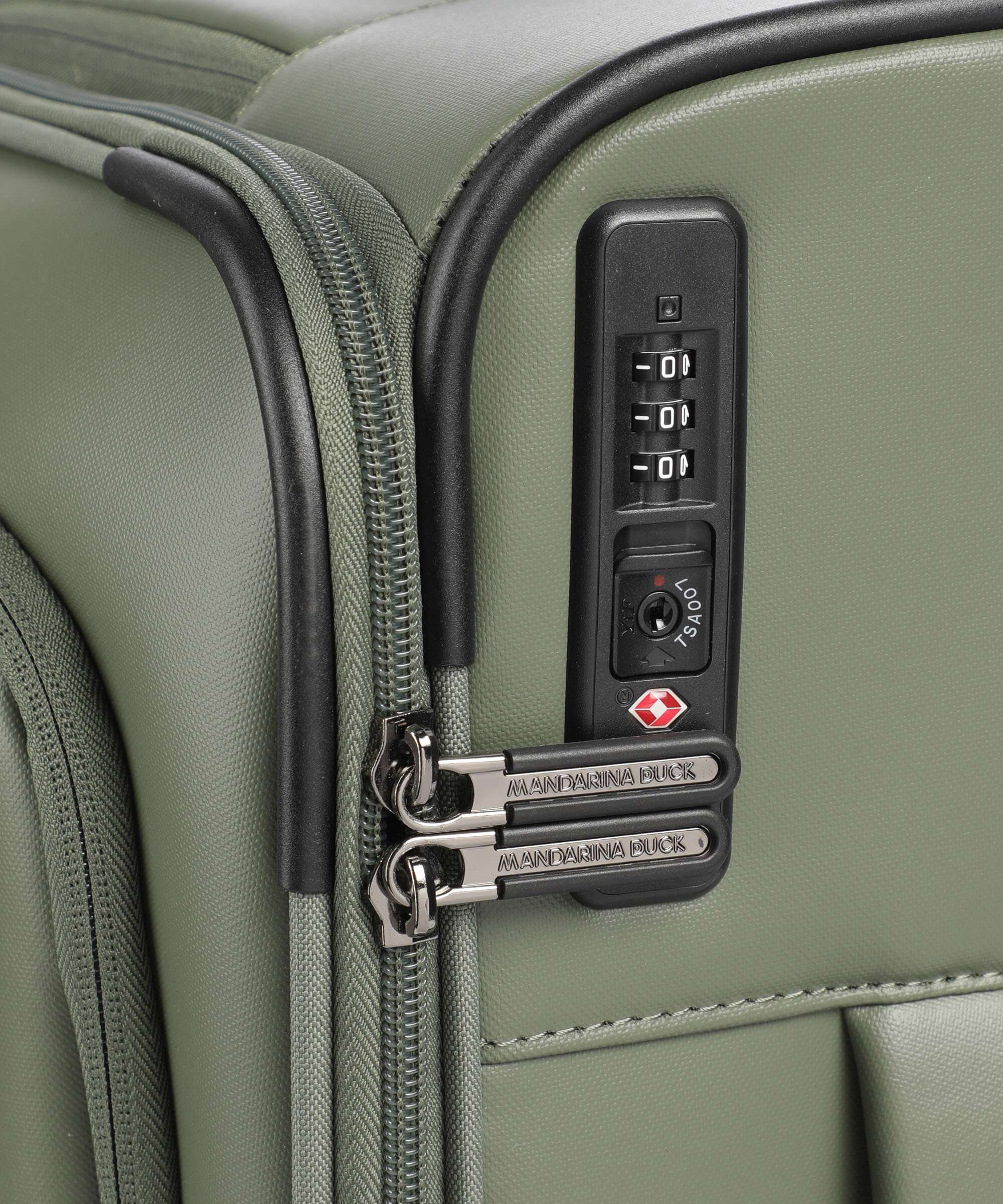 Mandarina Duck Eco Coated Trolley (4 wielen) pine green - Image 3