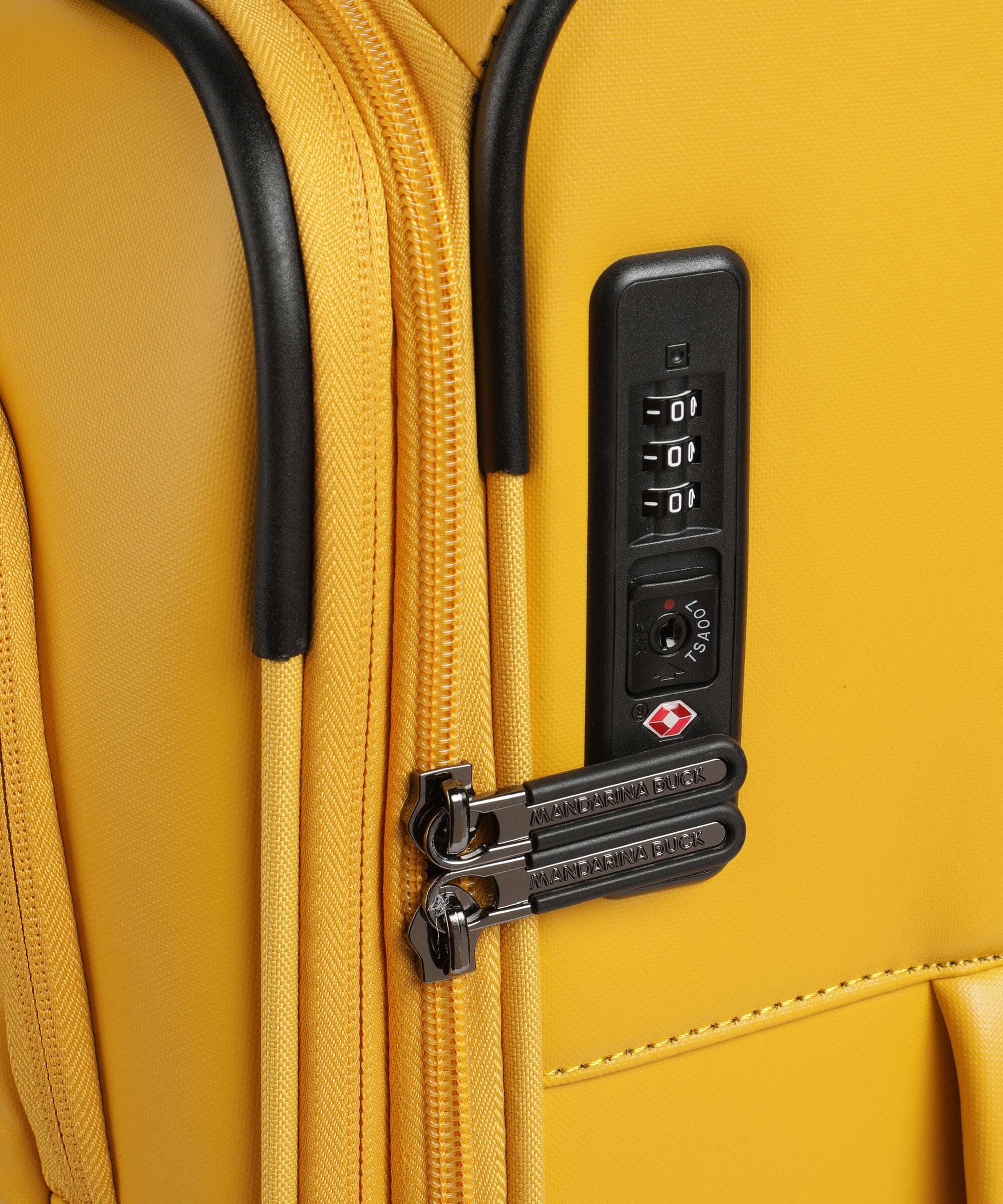 Mandarina Duck Eco Coated Trolley (4 wielen) duck yellow - Image 3