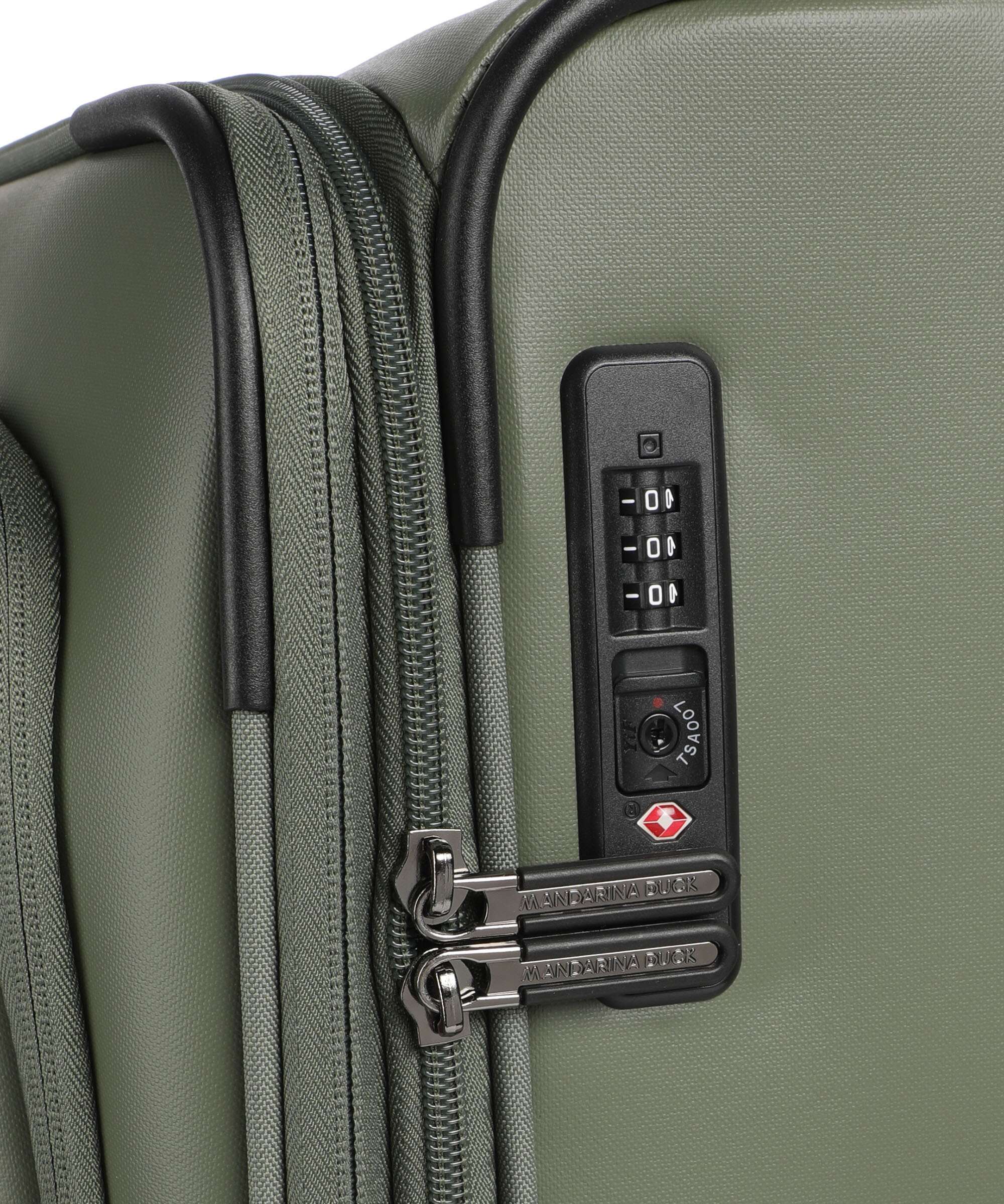 Mandarina Duck Eco Coated Trolley (4 wielen) pine green - Image 3
