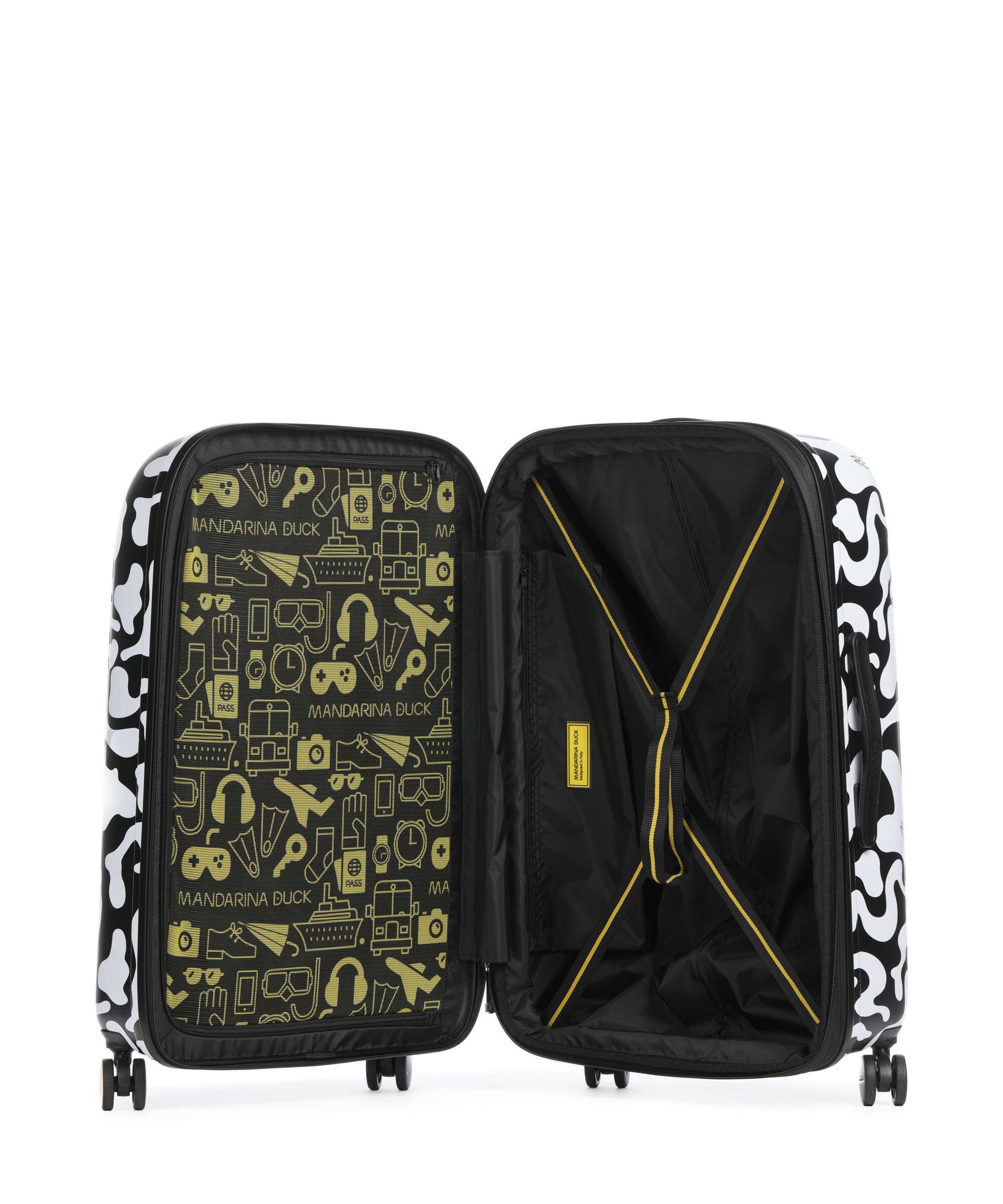Mandarina Duck Logoduck+ Moire Trolley (4 wielen) moire - Image 6