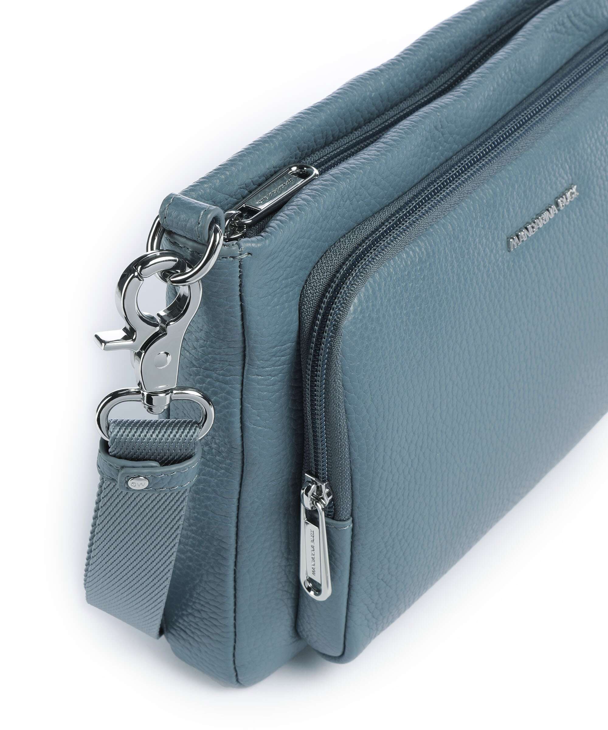 Mandarina Duck Mellow Leather Crossbody tas iron - Image 4