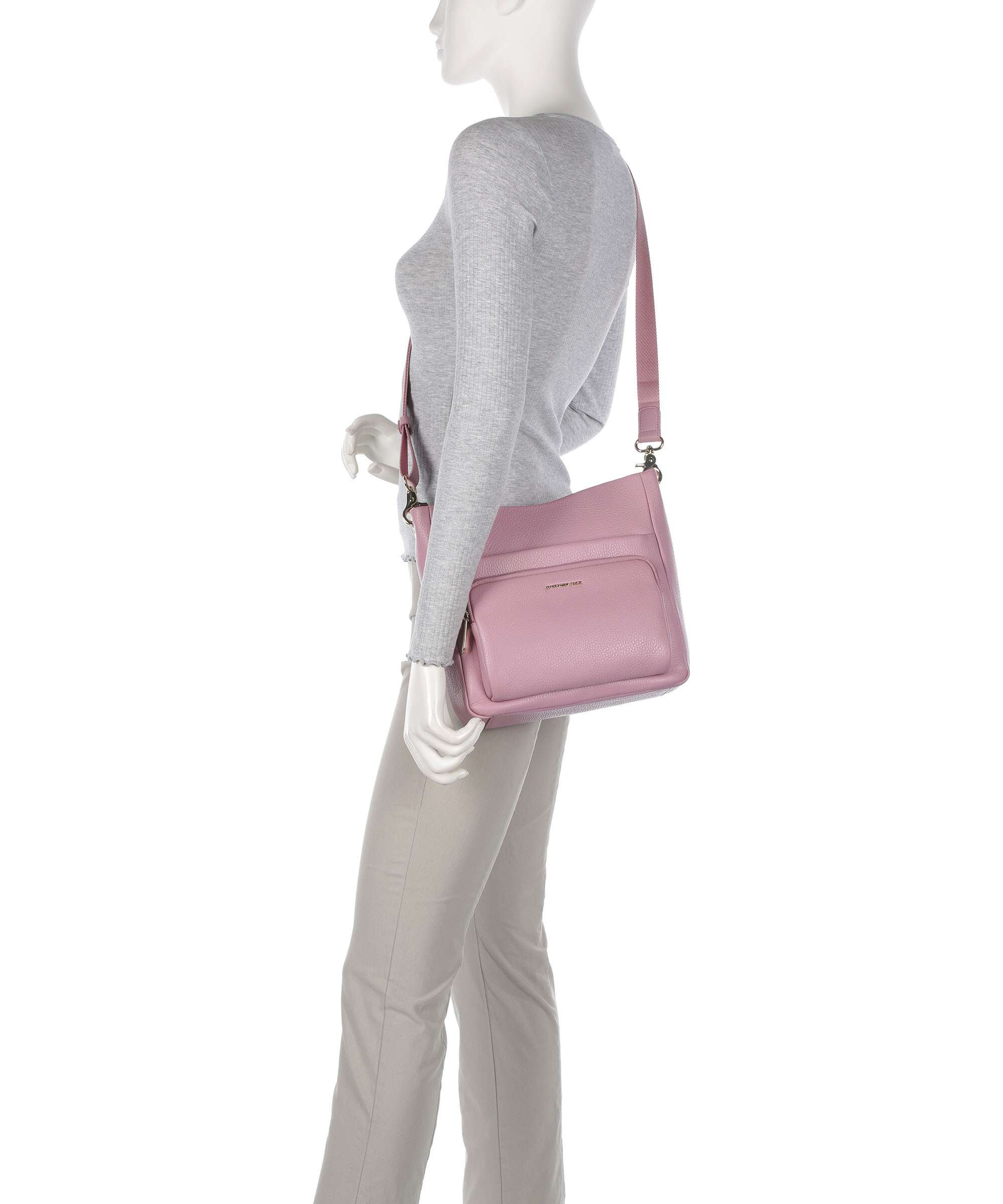 Mandarina Duck Mellow Leather Crossbody tas lilac rose - Image 3