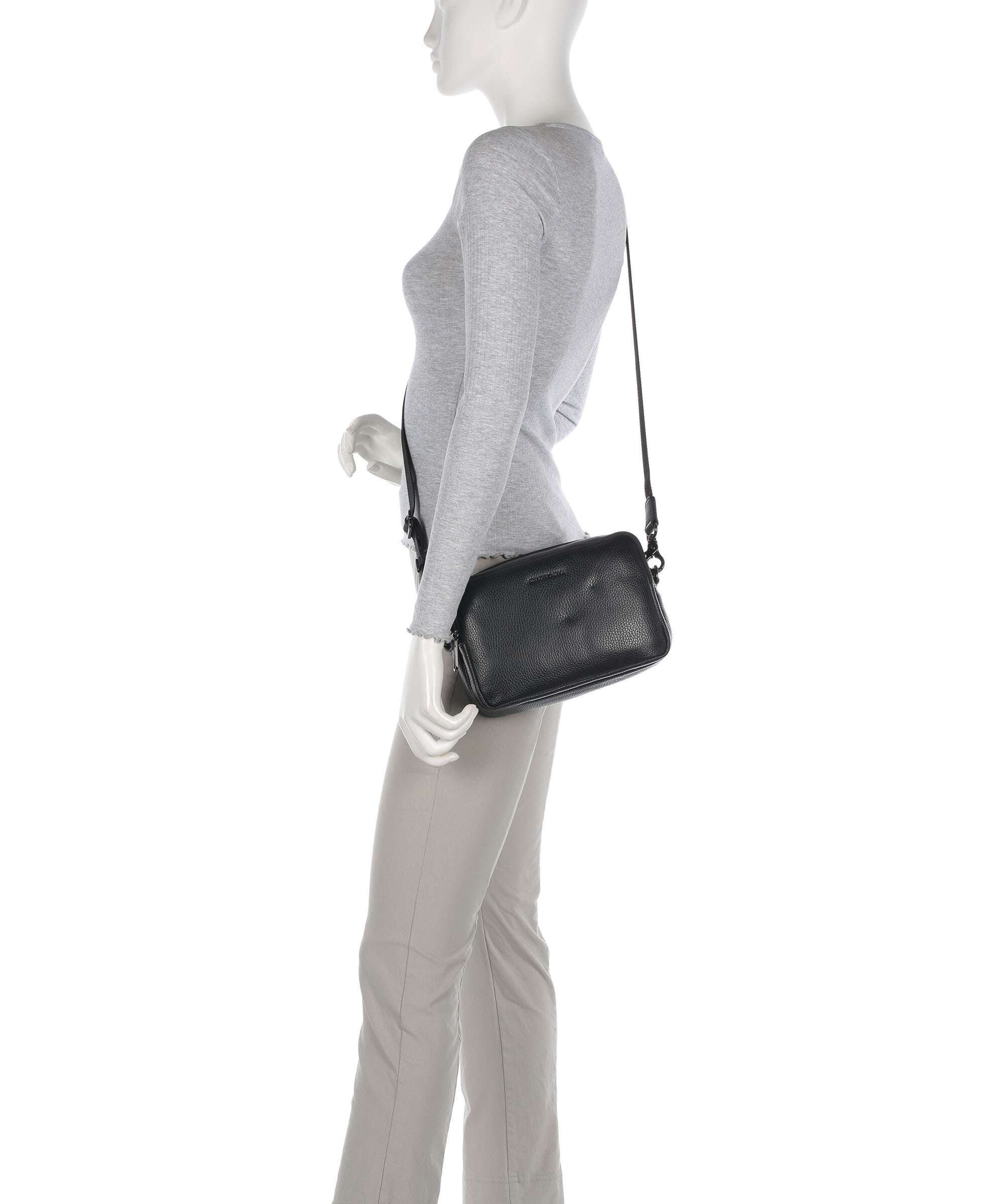 Mandarina Duck Mellow Leather Crossbody tas nero - Image 3