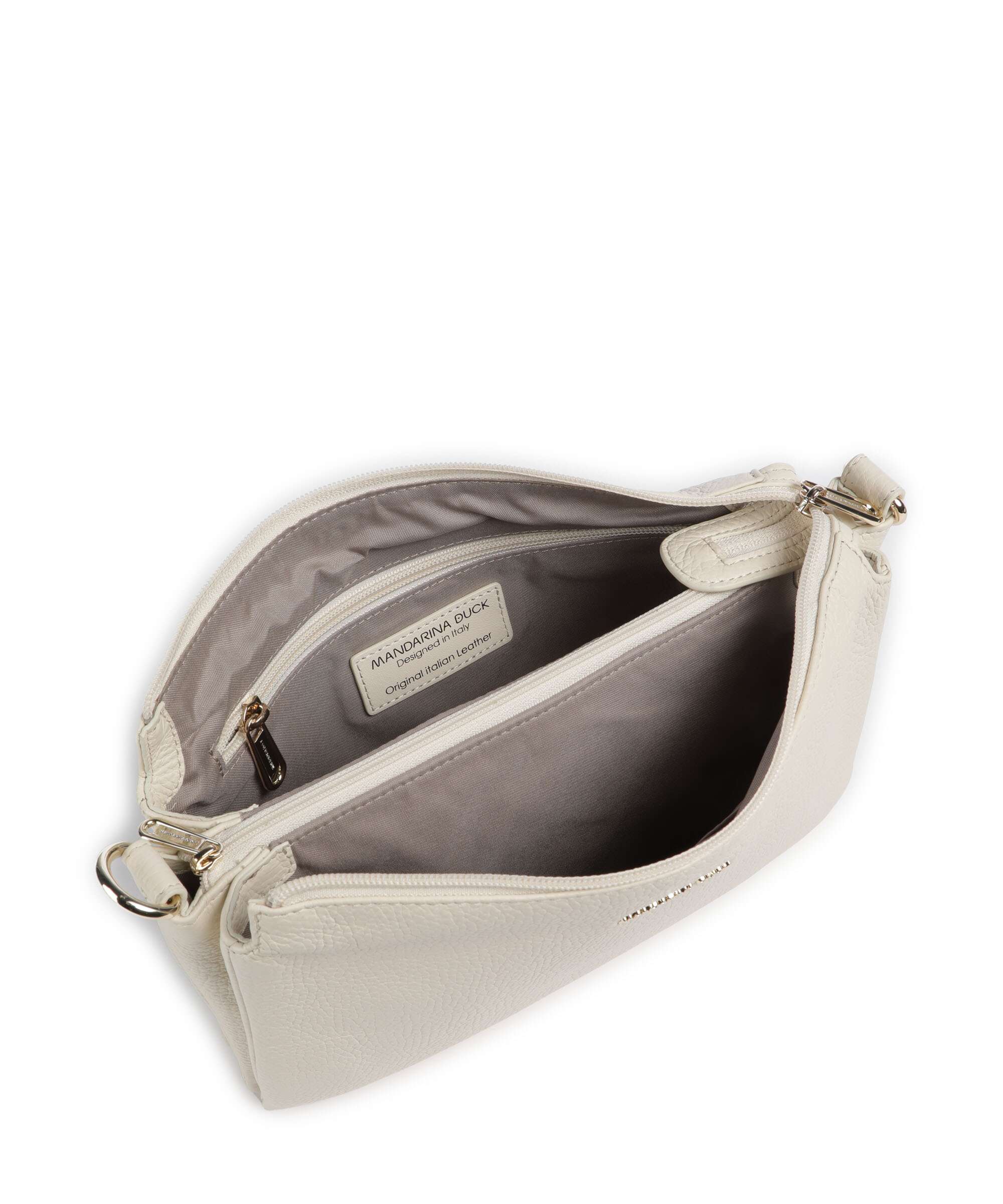 Mandarina Duck Mellow Leather Crossbody tas almond - Image 6