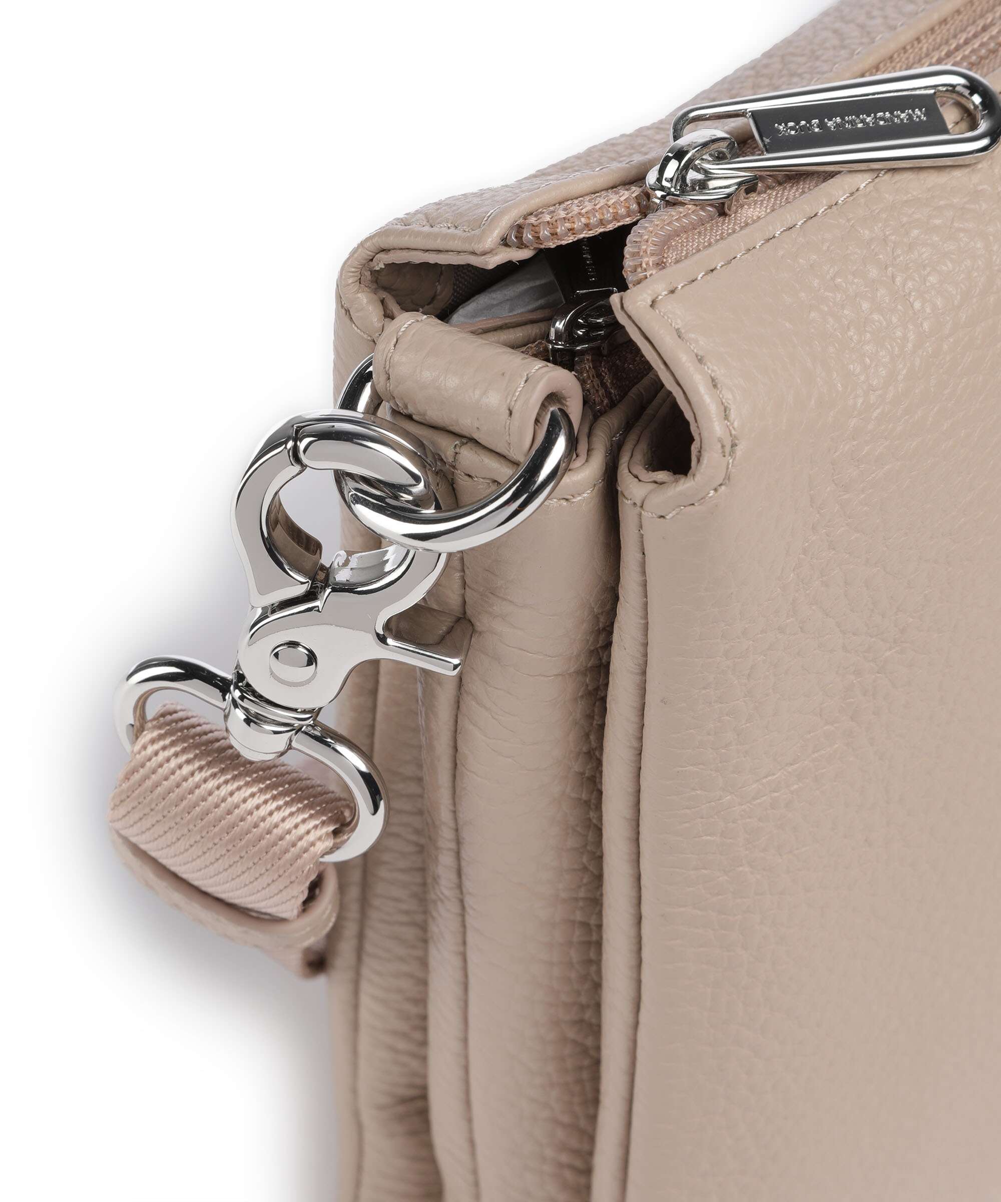 Mandarina Duck Mellow Leather Crossbody tas warm taupe - Image 4