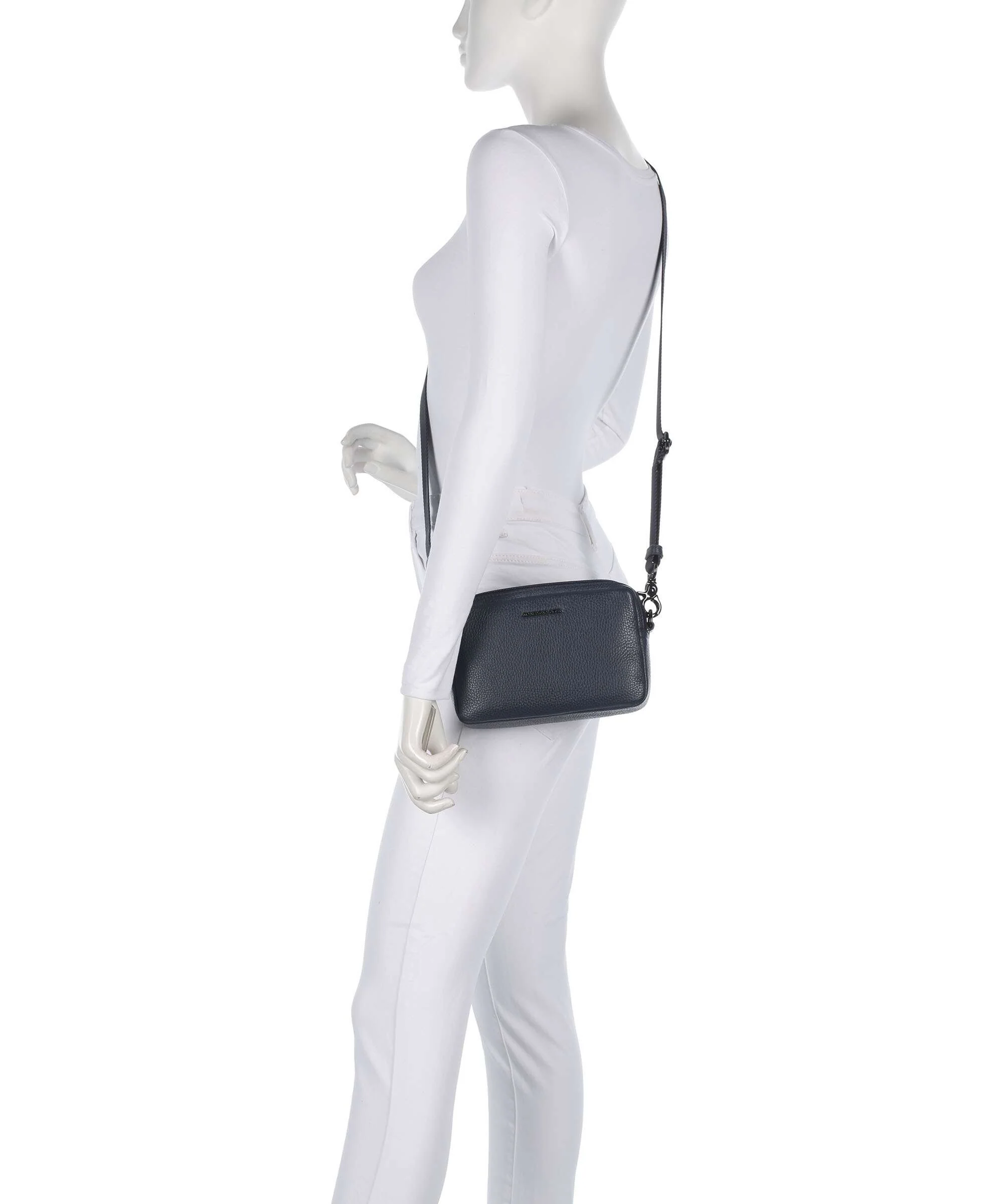 Mandarina Duck Mellow Leather Crossbody tas dress blue - Image 3