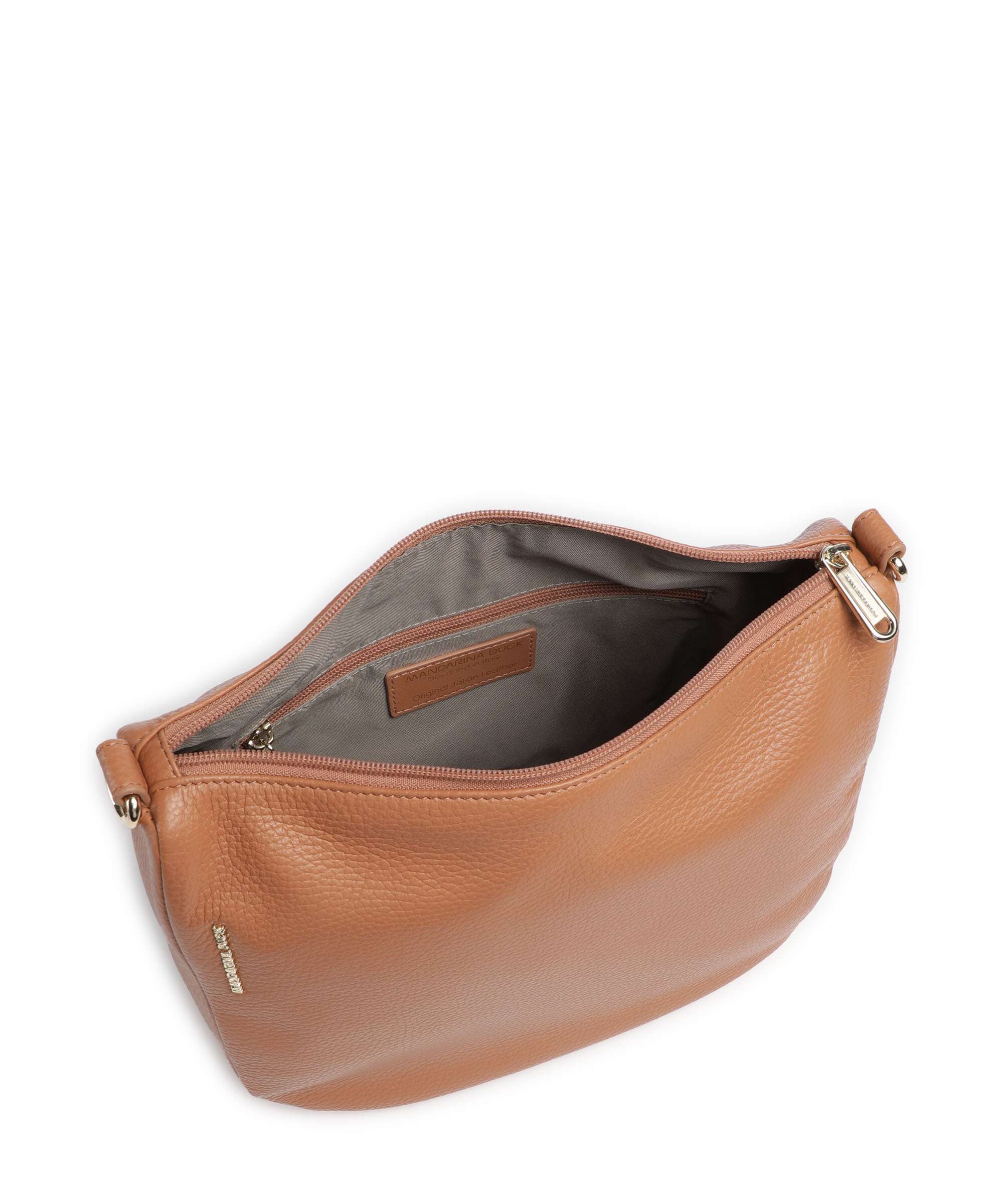 Mandarina Duck Mellow Leather Crossbody tas pecan nut - Image 5