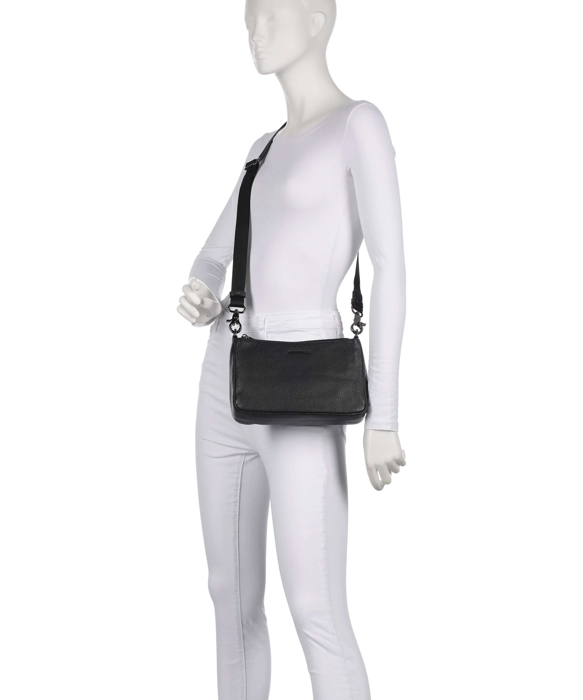 Mandarina Duck Mellow Leather Crossbody tas nero - Image 3