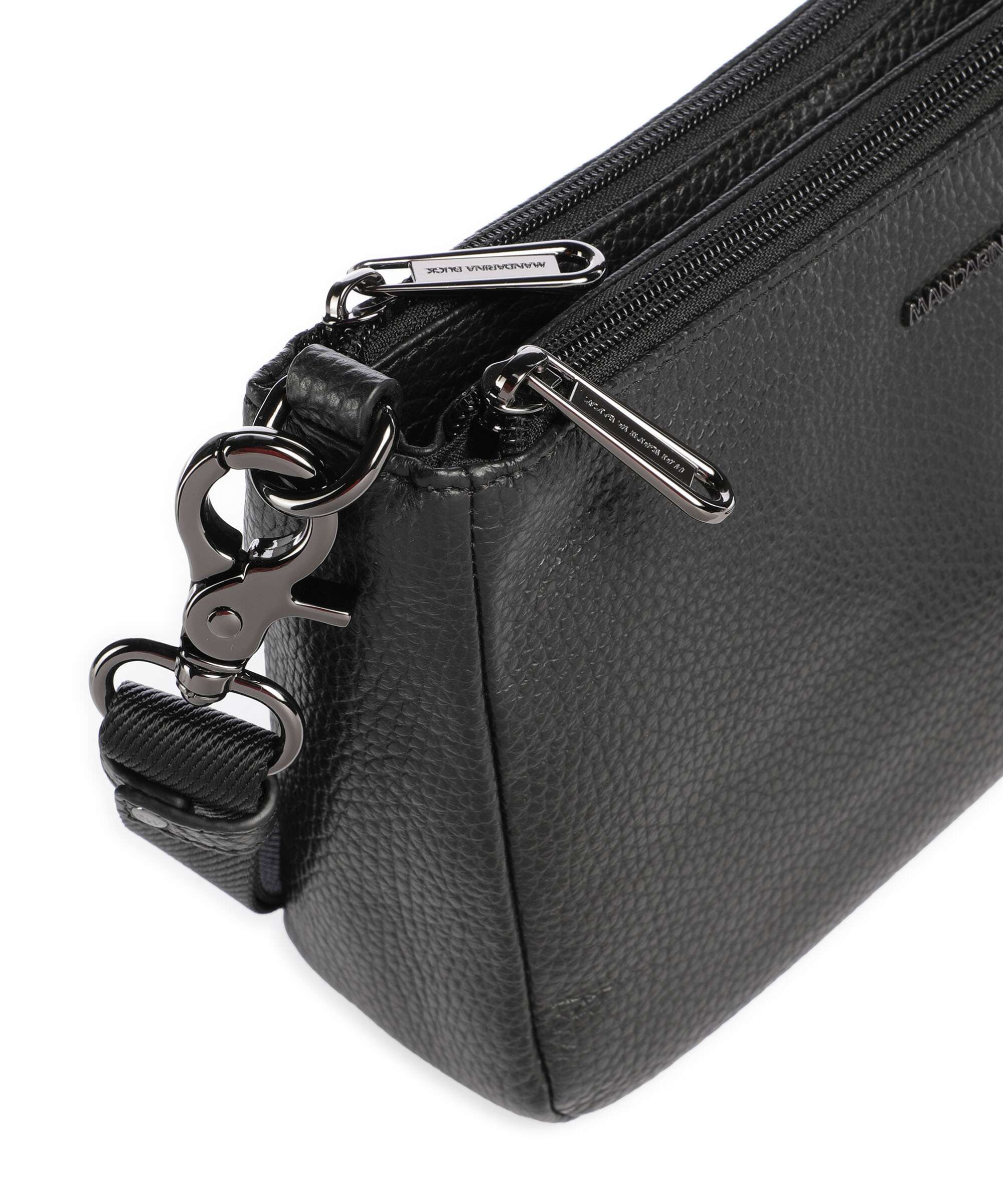 Mandarina Duck Mellow Leather Crossbody tas nero - Image 4