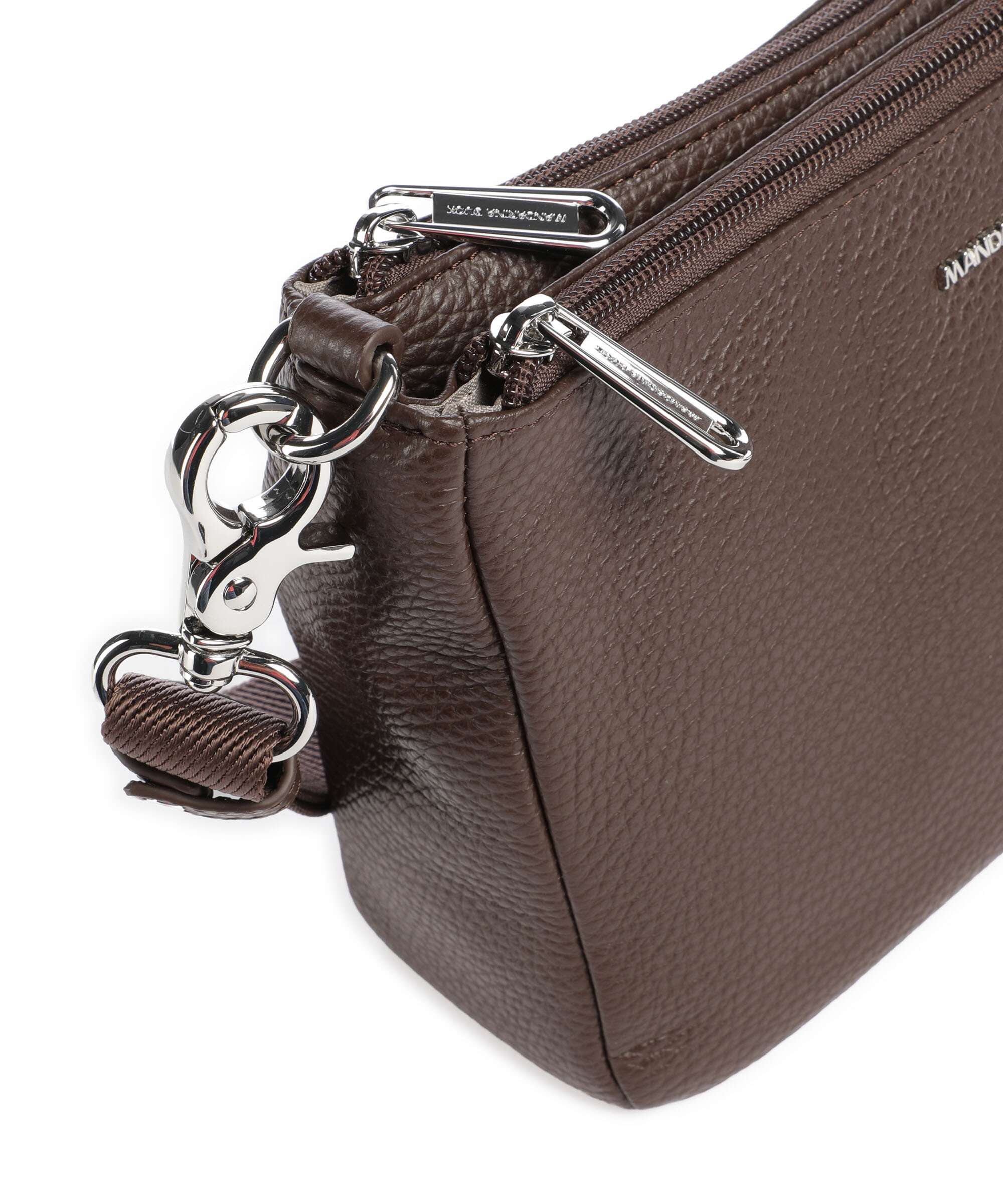 Mandarina Duck Mellow Leather Crossbody tas espresso - Image 4