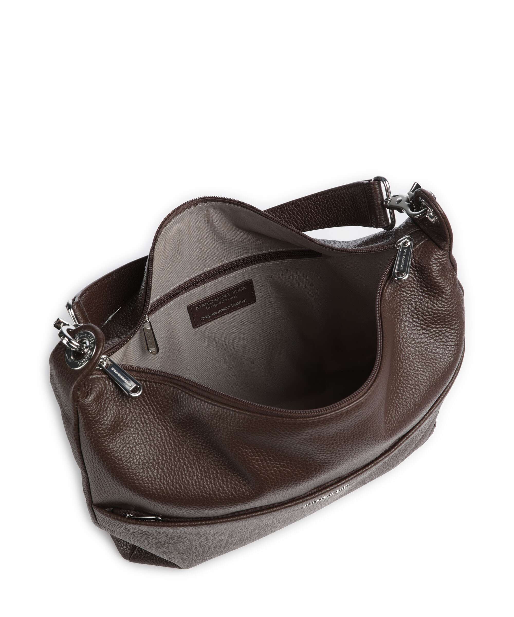 Mandarina Duck Mellow Leather Hobo tas espresso - Image 6